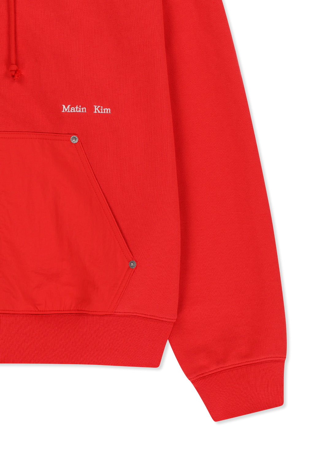 Matin Kim - Color Block Hoody Zip Up (Red) product image 4 | TRAB K-Fashion Australia