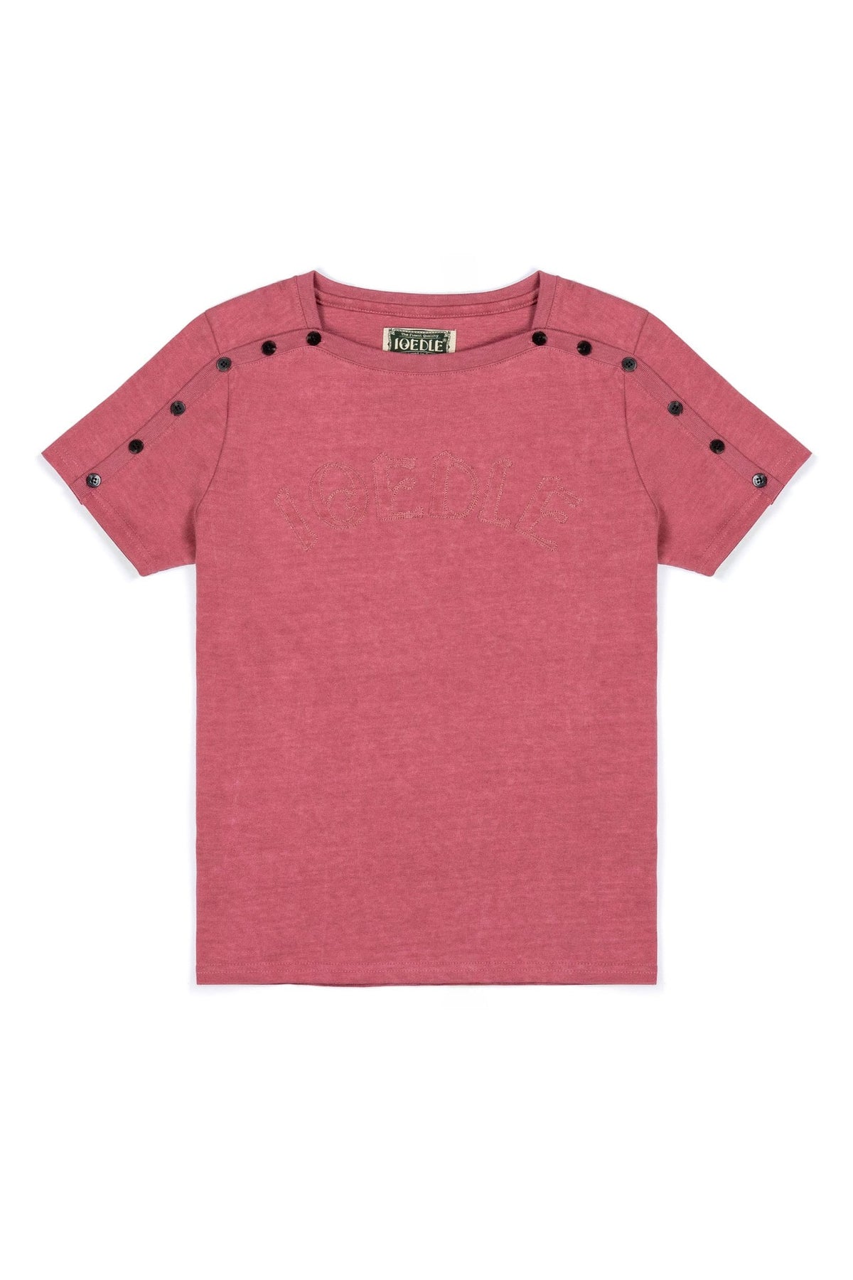 Ioedle - Closure Logo Boat Neck T-Shirt (Red) product image 3 | TRAB K-Fashion Australia