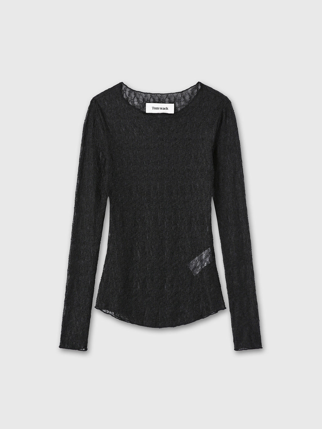 Tonywack - Lace Long Sleeve Top (Black) product image 7 | TRAB K-Fashion Australia