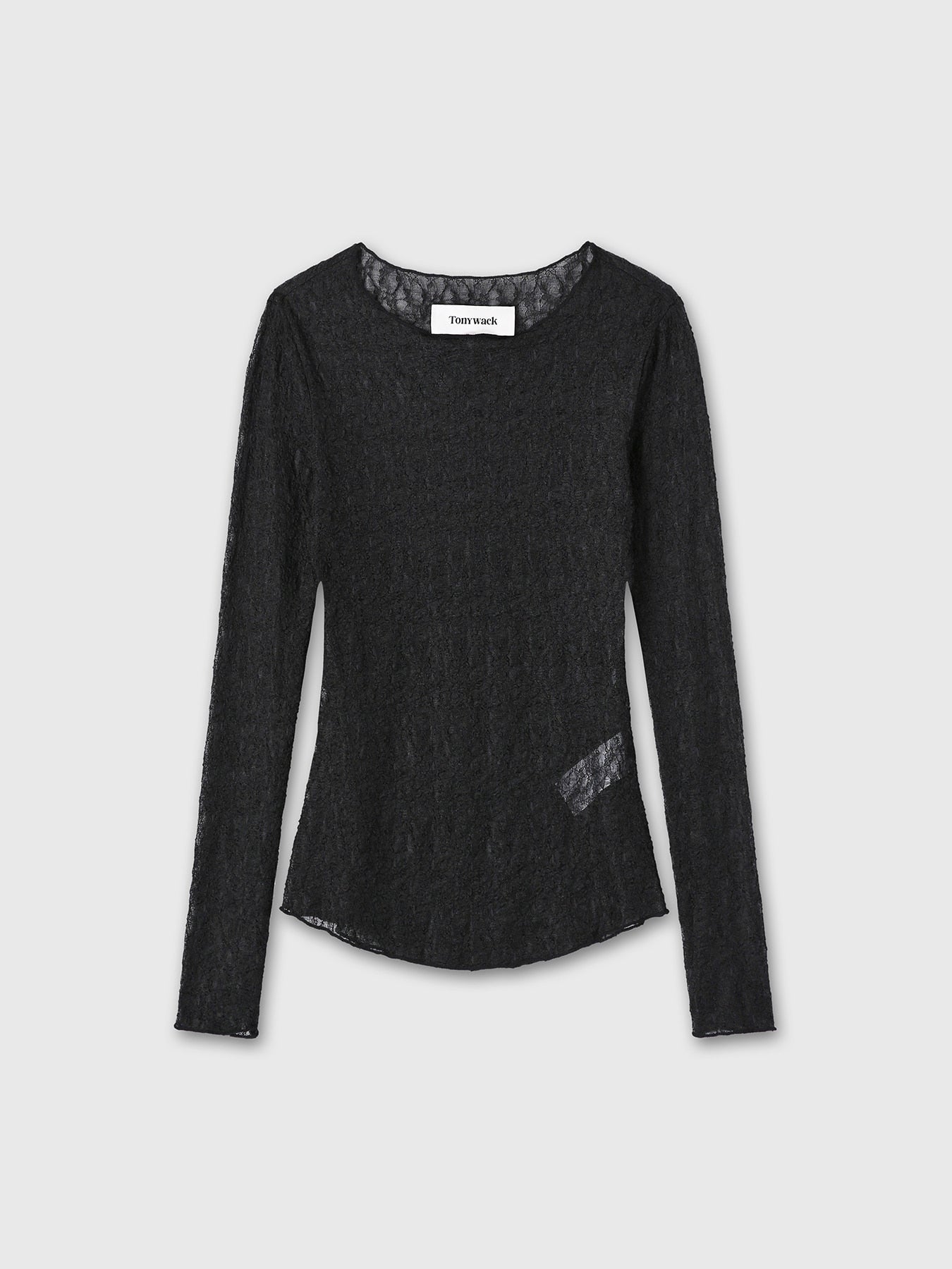 Tonywack - Lace Long Sleeve Top (Black) product image 7 | TRAB K-Fashion Australia