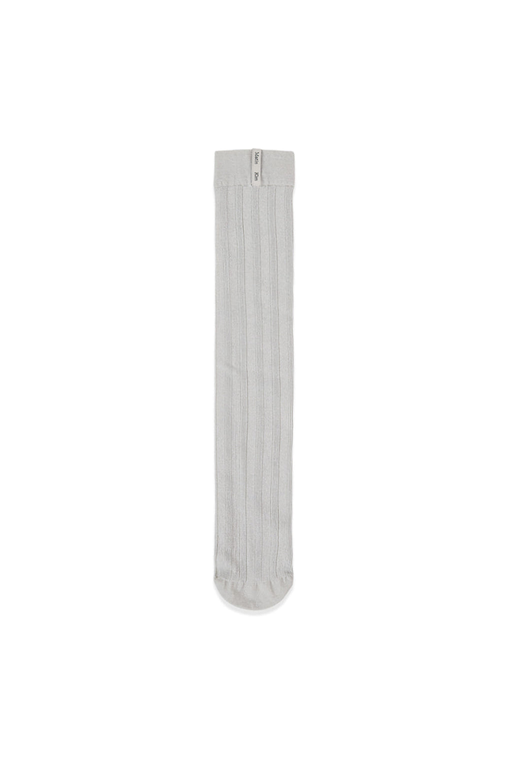Matin Kim - Metal Ribbed Stocking Socks (Ivory) product image 1 | TRAB K-Fashion Australia