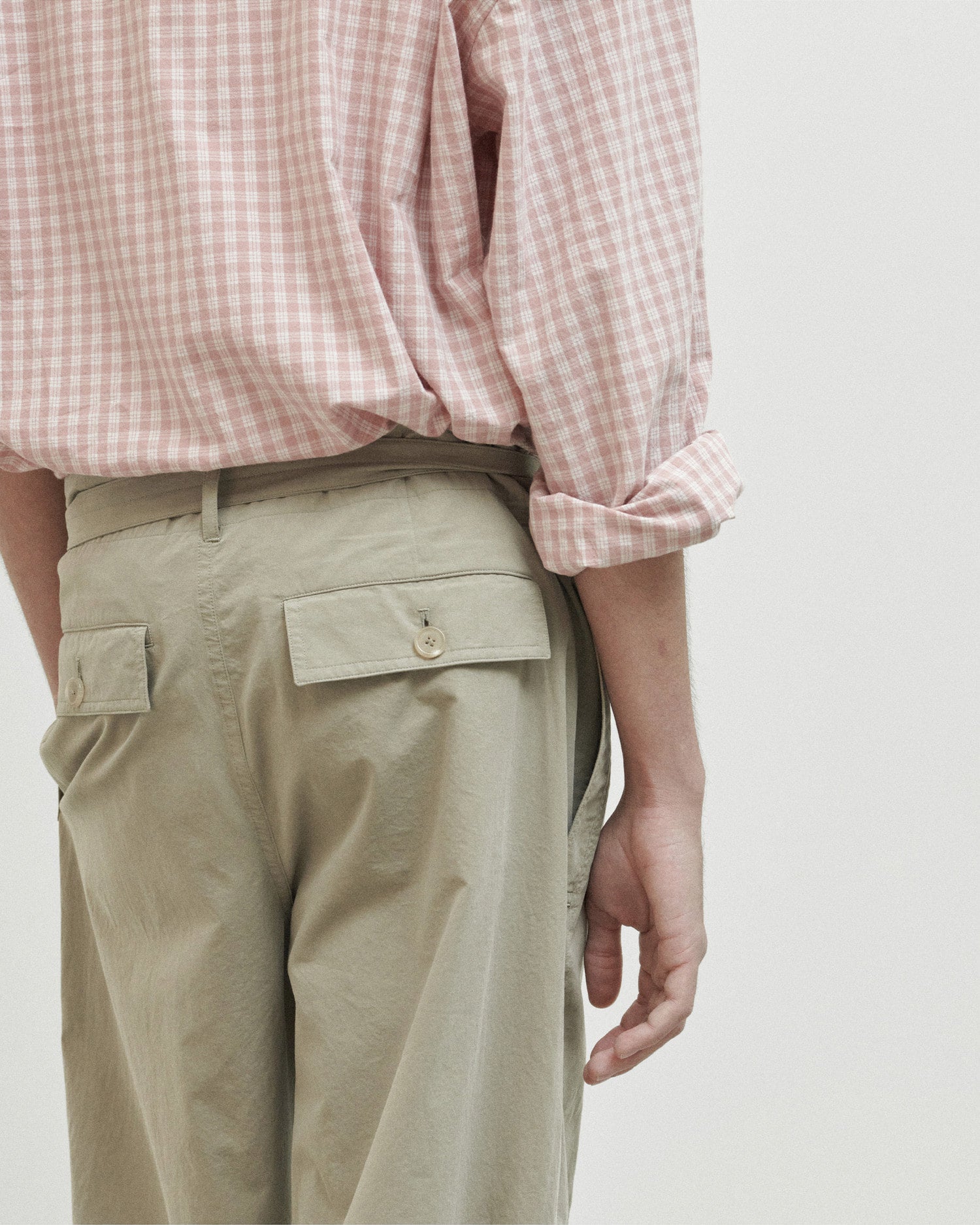 Brownyard - Belted Pants (Dark Beige) product image 4 | TRAB K-Fashion Australia