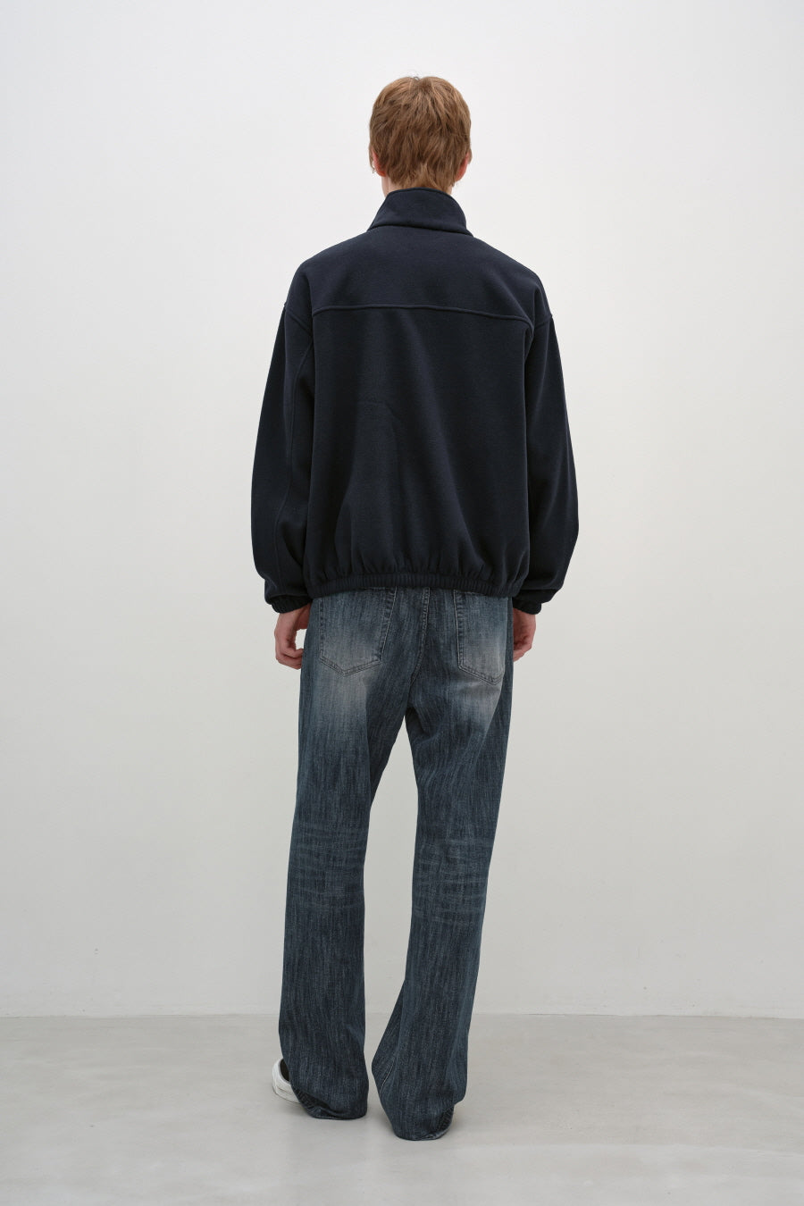 Insilence - Honeycomb Denim Pants (Mid Blue) product image 4 | TRAB K-Fashion Australia