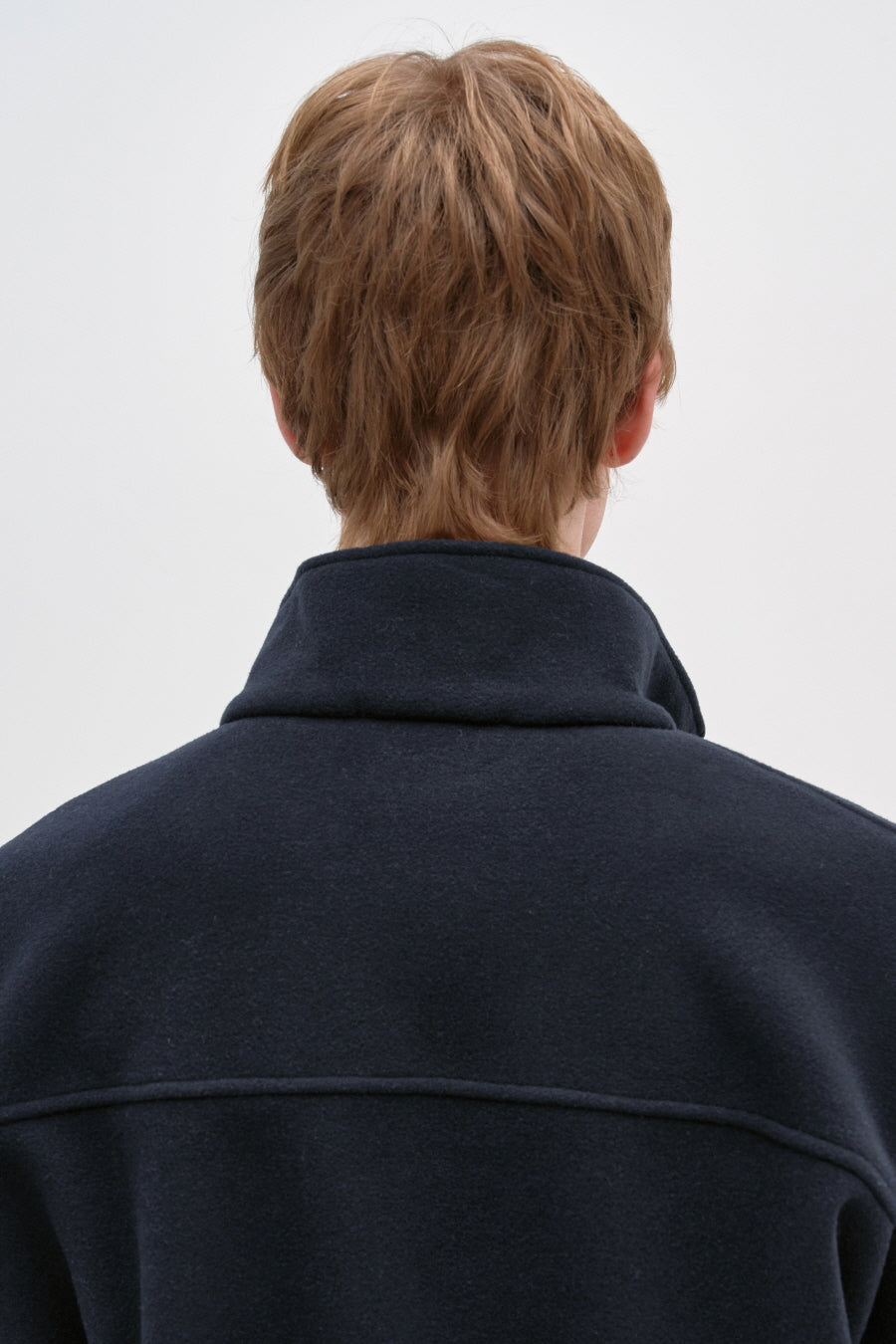 Insilence - Fleece Full Zip-Up Jumper (Navy) product image 2 | TRAB K-Fashion Australia