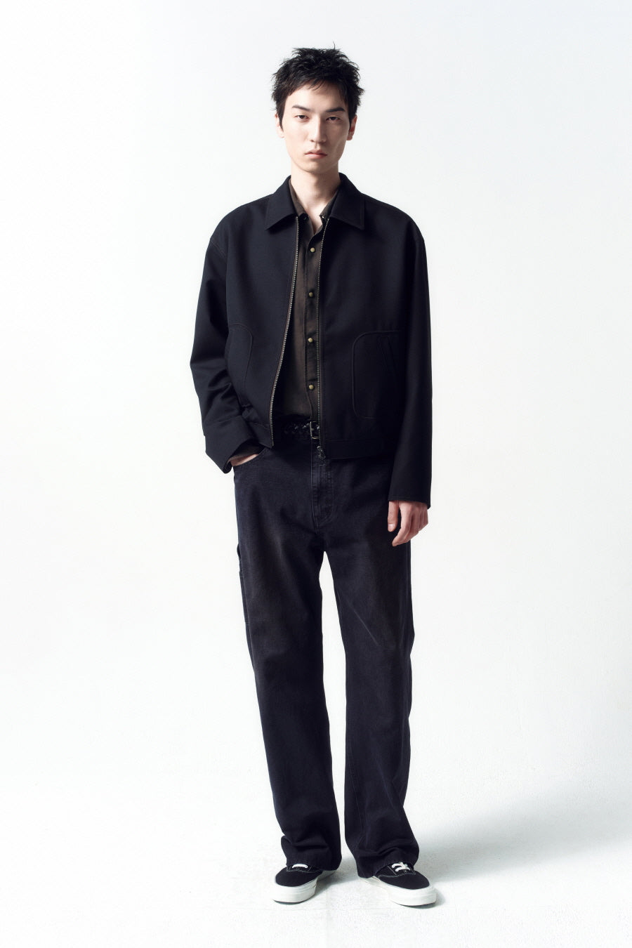 Insilence - Wool Drizzler Blouson (Black) product image 1 | TRAB K-Fashion Australia