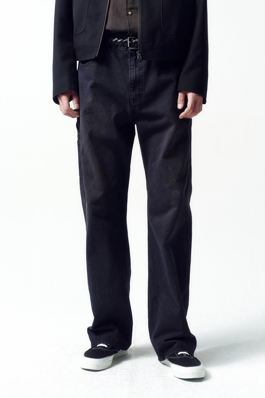 Insilence - Brushed Cotton Work Pants (Faded Black) product image 2 | TRAB K-Fashion Australia