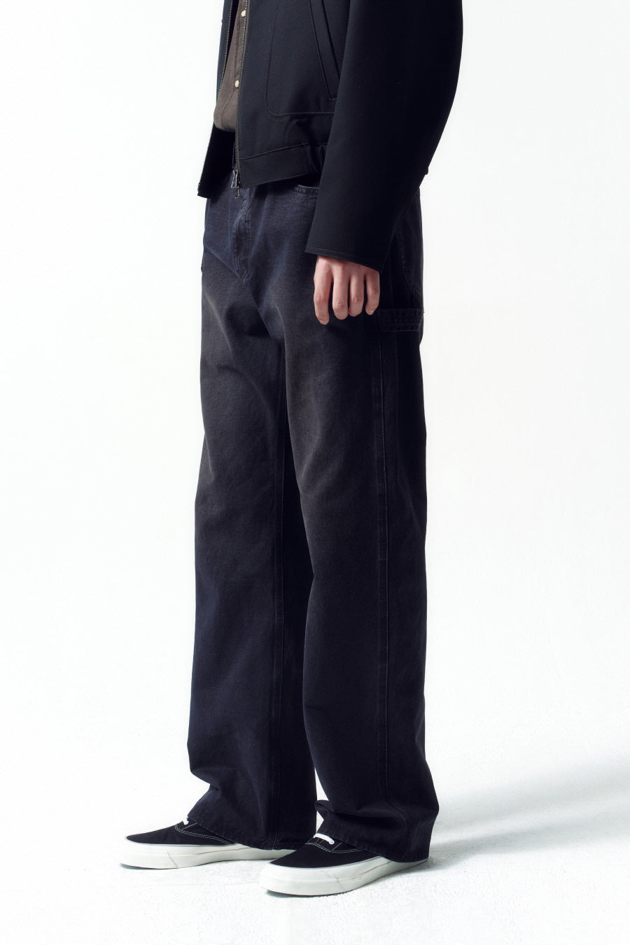 Insilence - Brushed Cotton Work Pants (Faded Black) product image 3 | TRAB K-Fashion Australia