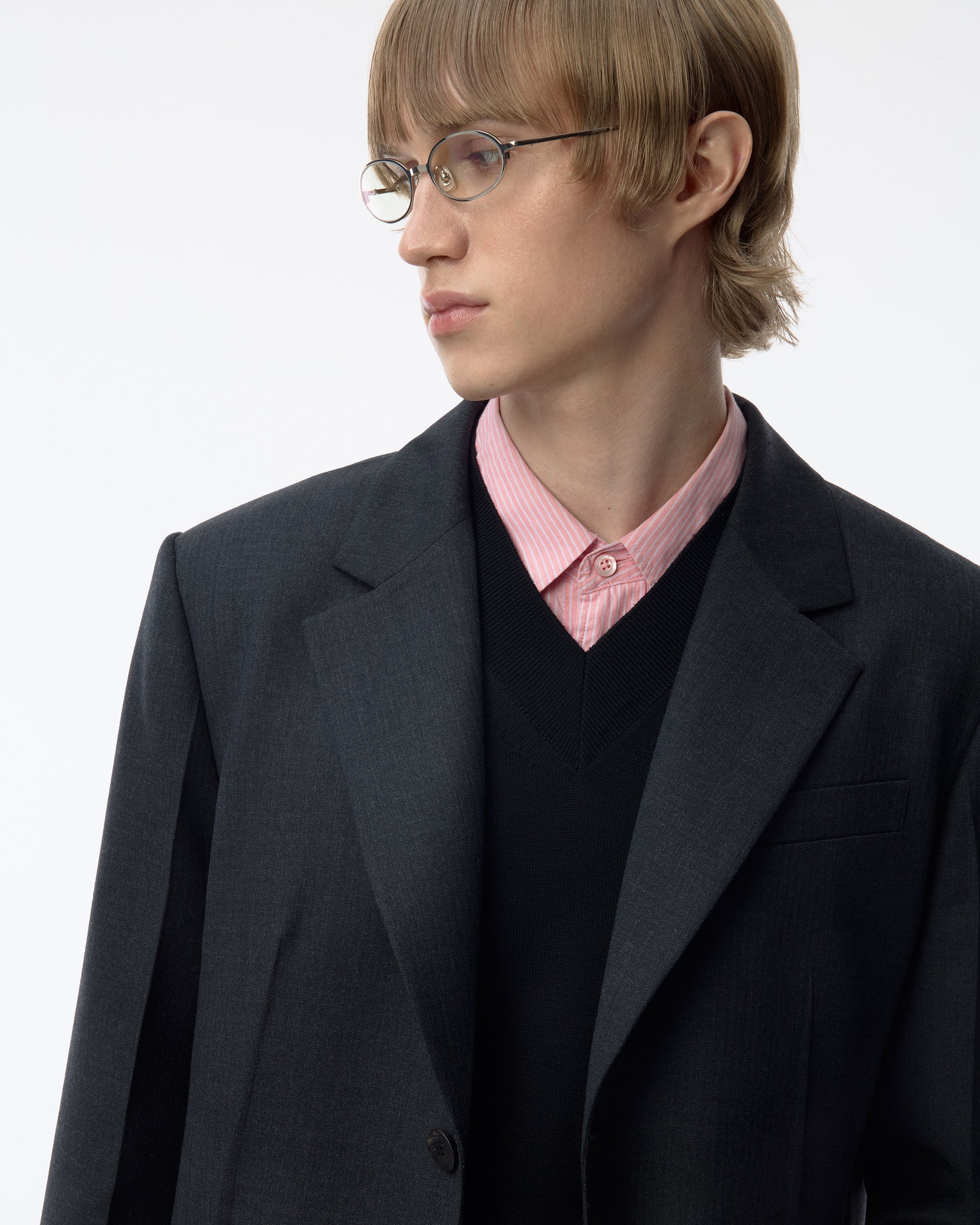 Ader Error - Sig; BK Tag blazer 01 (Grey) product image 16 | TRAB K-Fashion Australia