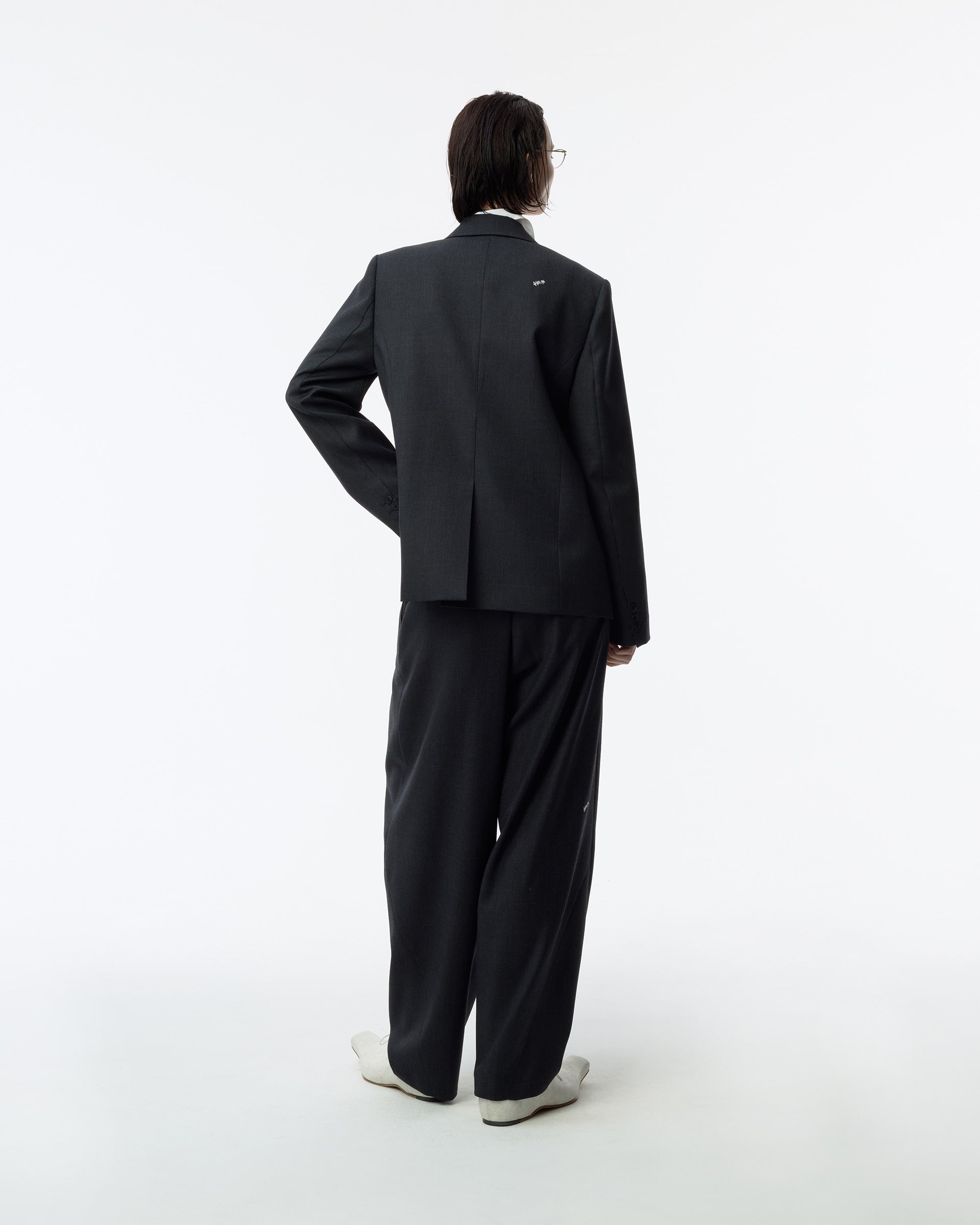 Ader Error - Sig; BK Tag blazer 01 (Grey) product image 2 | TRAB K-Fashion Australia