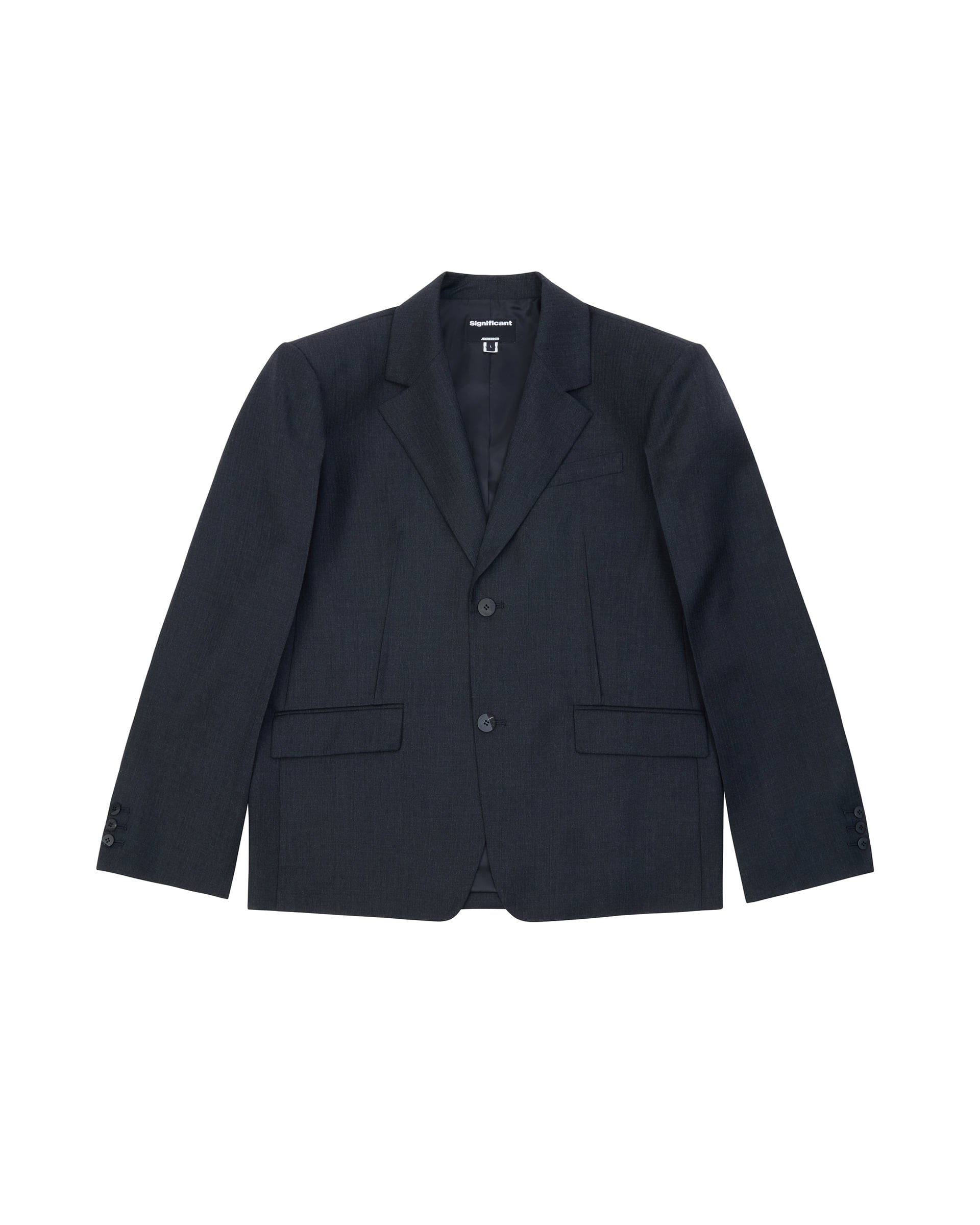 Ader Error - Sig; BK Tag blazer 01 (Grey) product image 9 | TRAB K-Fashion Australia