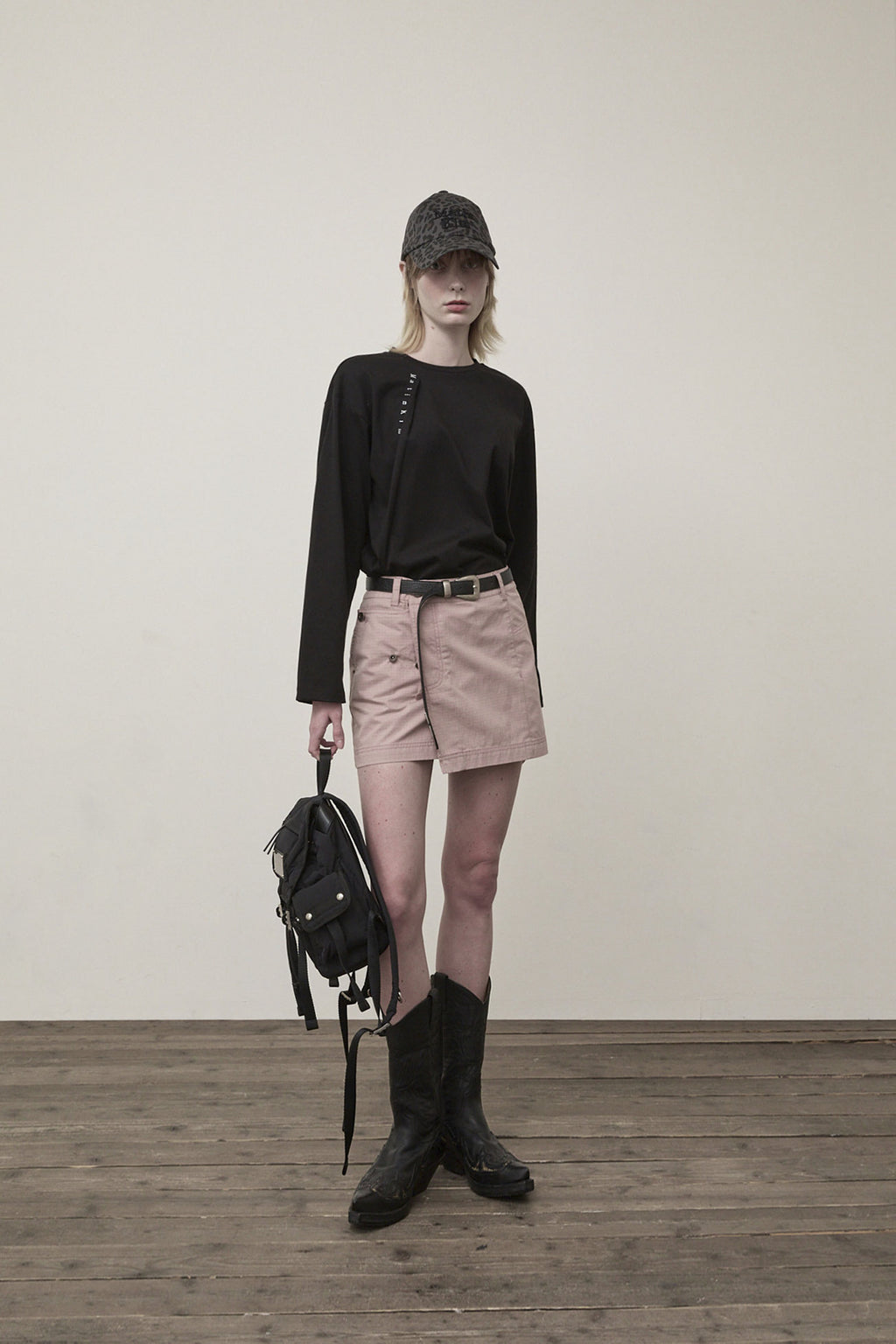 Matin Kim - Tuck Point Long Sleeve Top (Black) product image 8 | TRAB K-Fashion Australia