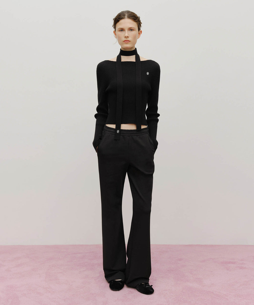 Marithe & Francois Girbaud - Muffler Set Knit (Black) product image 5 | TRAB K-Fashion Australia