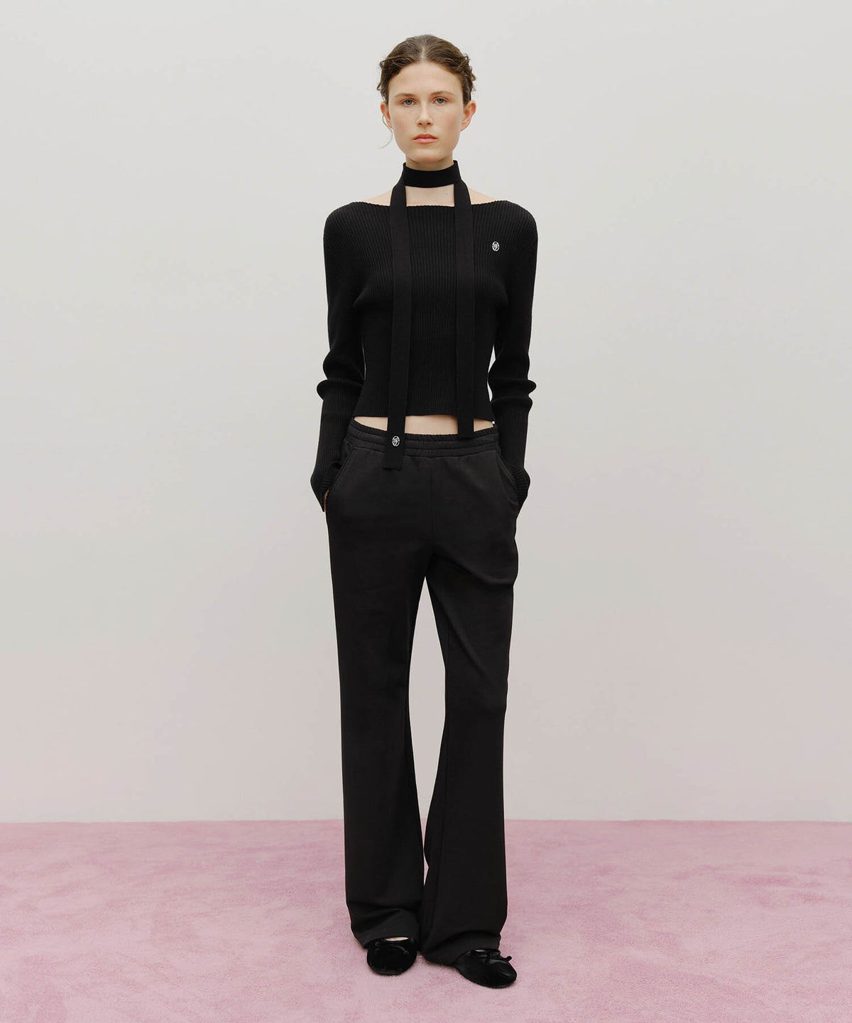 Marithe & Francois Girbaud - Muffler Set Knit (Black) product image 5 | TRAB K-Fashion Australia