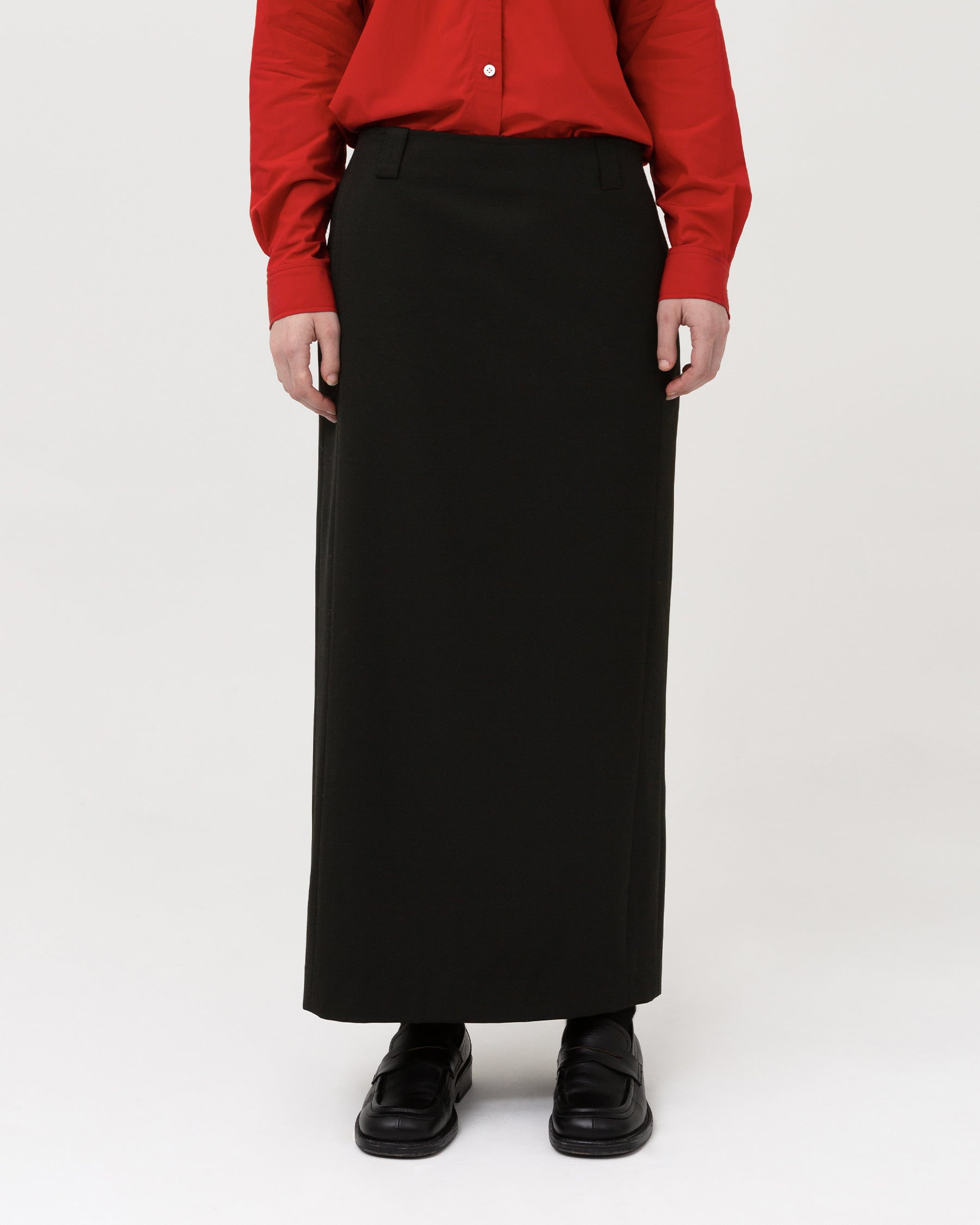 Brownyard - Long H Line Skirt (Black) product image 1 | TRAB K-Fashion Australia