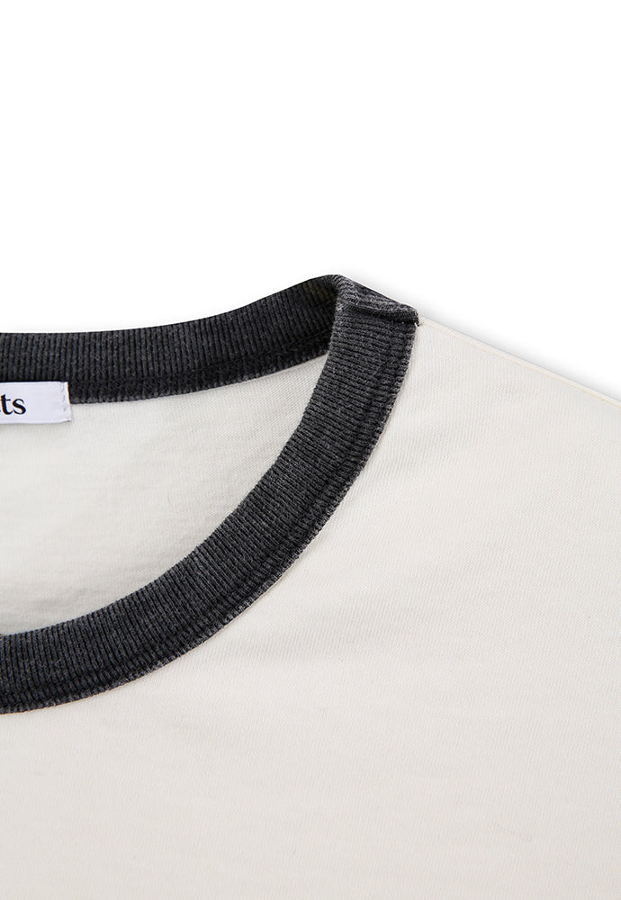 Art if acts - Ringer Tee (Faded Charcoal) product image 8 | TRAB K-Fashion Australia