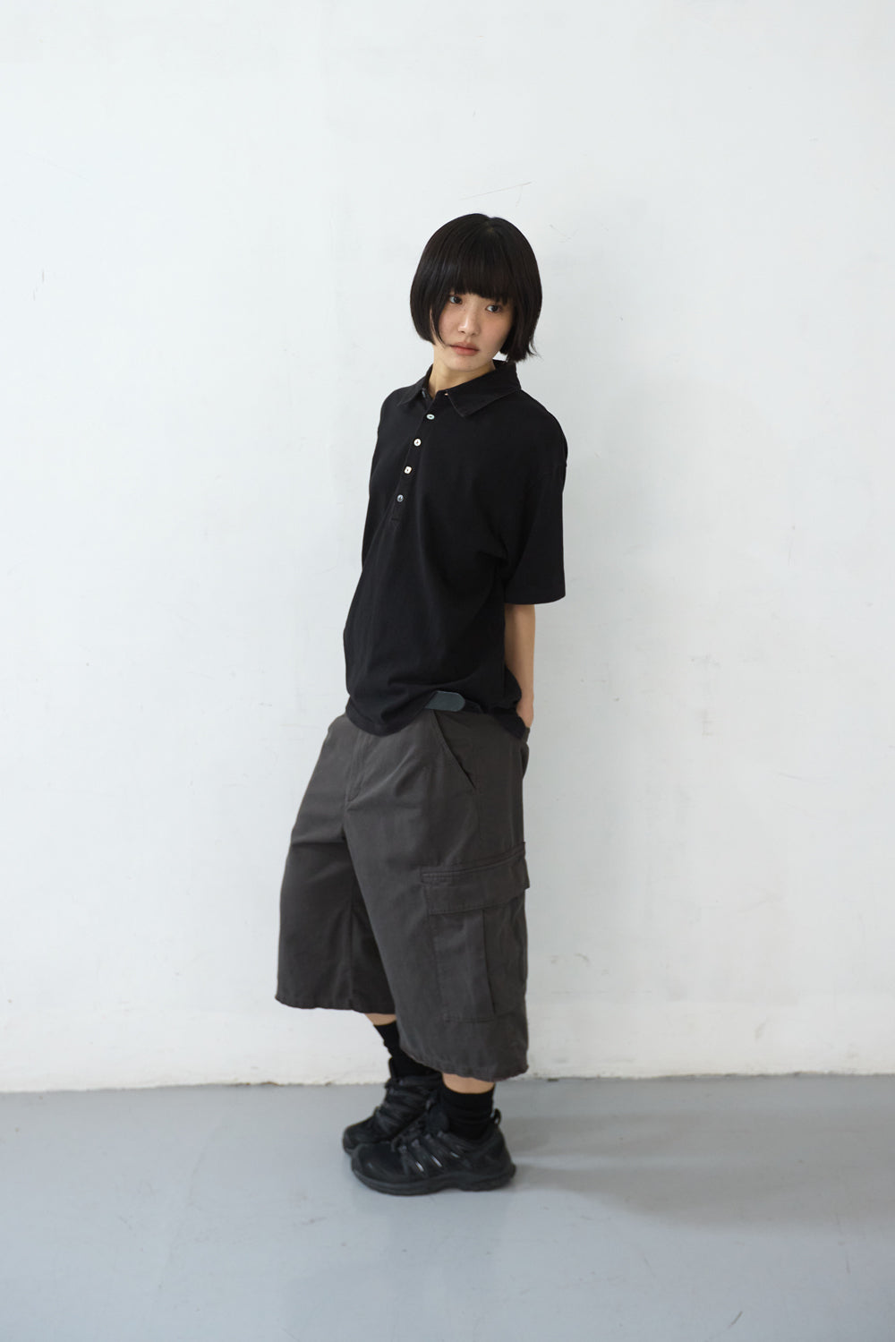 Hatchingroom - Twinkle Cargo Shorts Mud (Brown) product image 12 | TRAB K-Fashion Australia