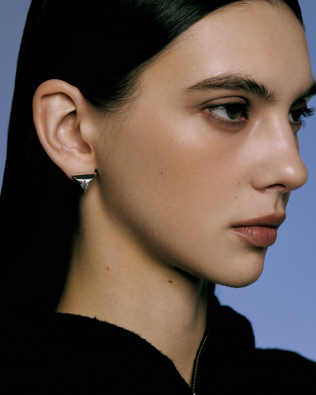 Numbering - Inverted Triangle Stud Earrings #3195 product image 2 | TRAB K-Fashion Australia