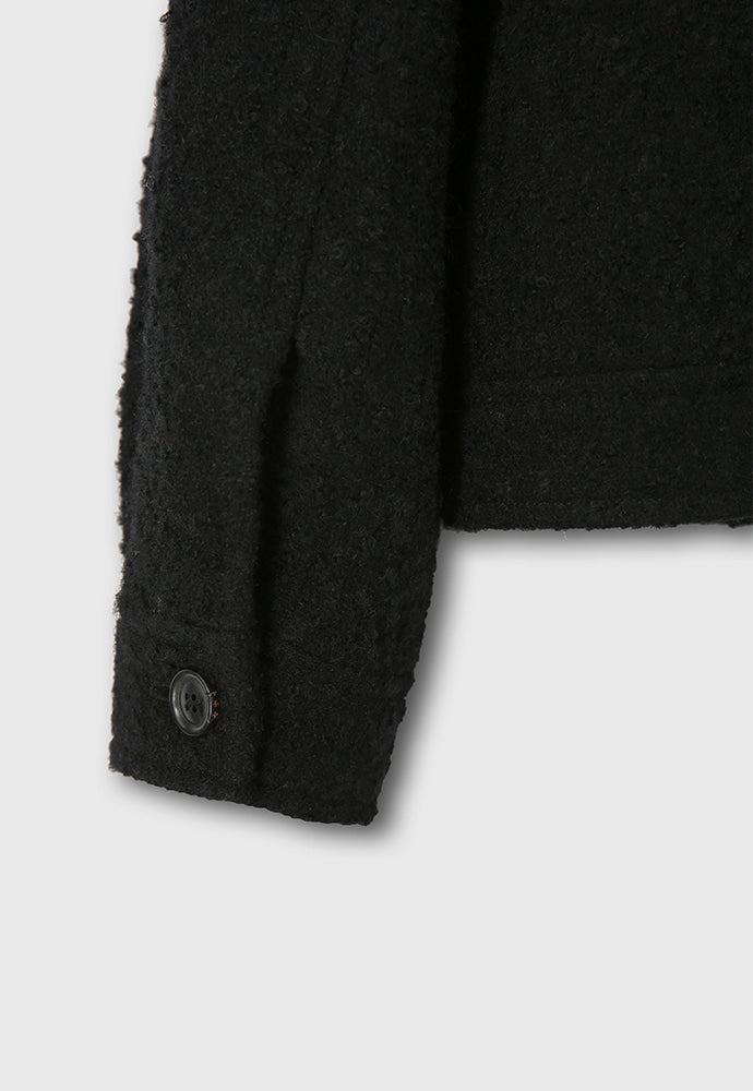 Tonywack - Brushed Wool Patch Pocket Blouson (Black) product image 15 | TRAB K-Fashion Australia