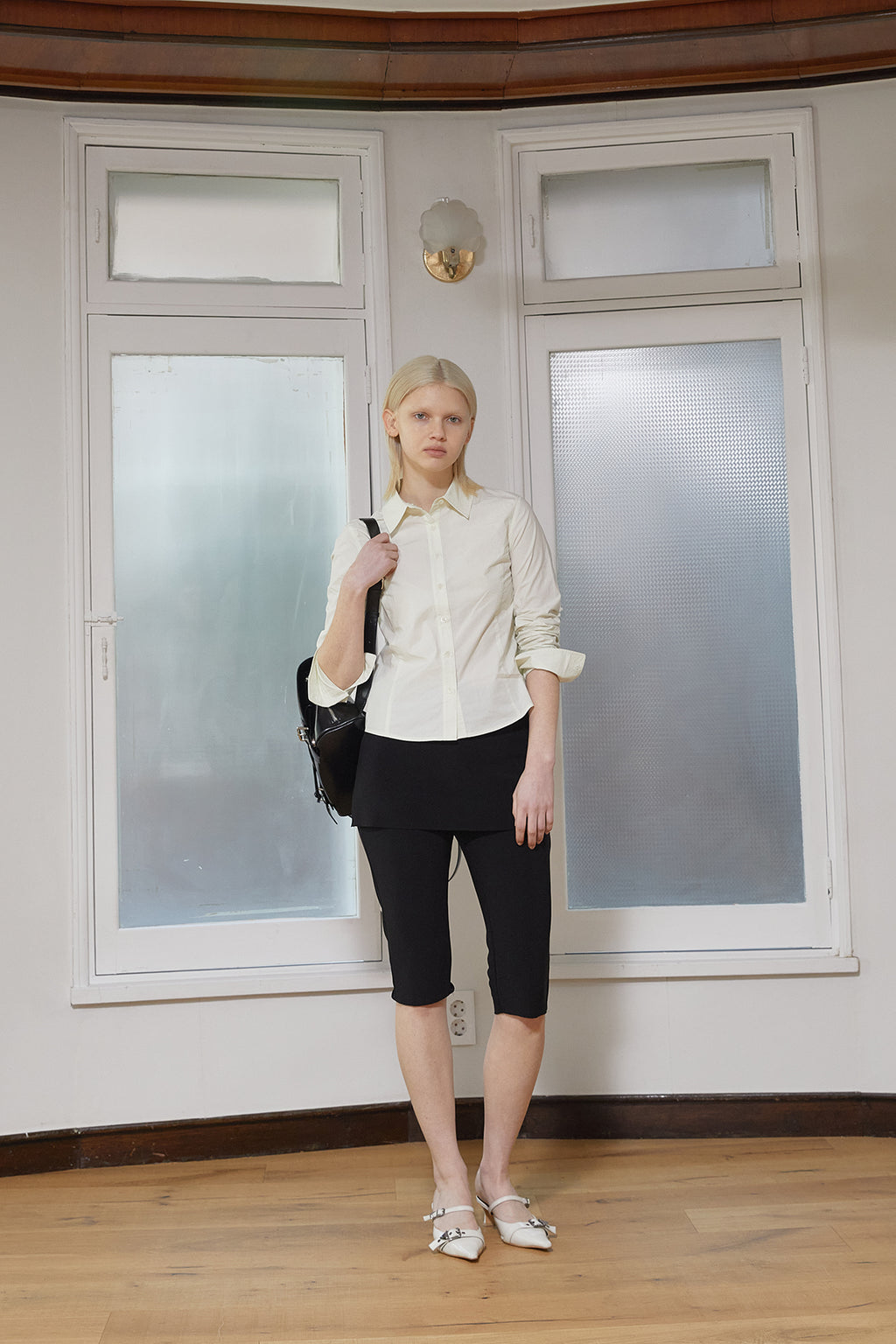 Matin Kim - Back Button Point Shirt (Light Green) product image 10 | TRAB K-Fashion Australia