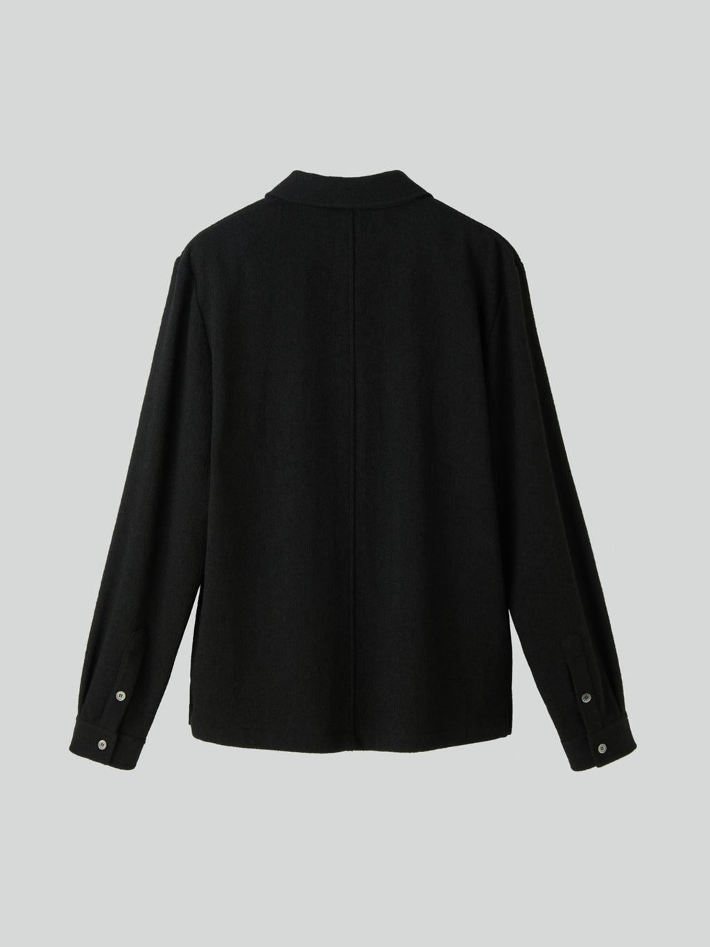 Recto - Wool Tweed Soft Shirt (Black) product image 9 | TRAB K-Fashion Australia