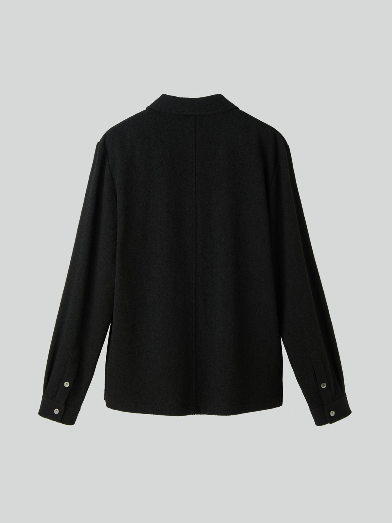 Recto - Wool Tweed Soft Shirt (Black) product image 9 | TRAB K-Fashion Australia