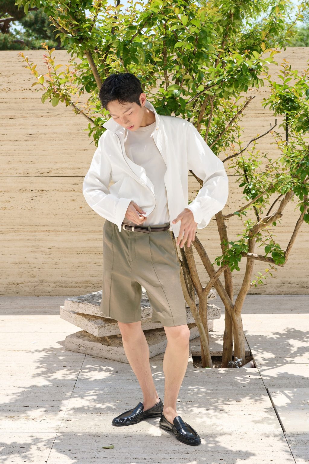 STU - Vintage Swing Jacket (White) product image 3 | TRAB K-Fashion Australia