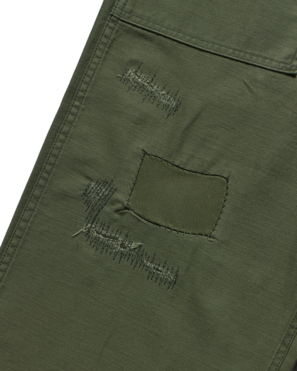 Eastlogue - Damaged Fatigue Pants (Olive Backsatin) product image 9 | TRAB K-Fashion Australia