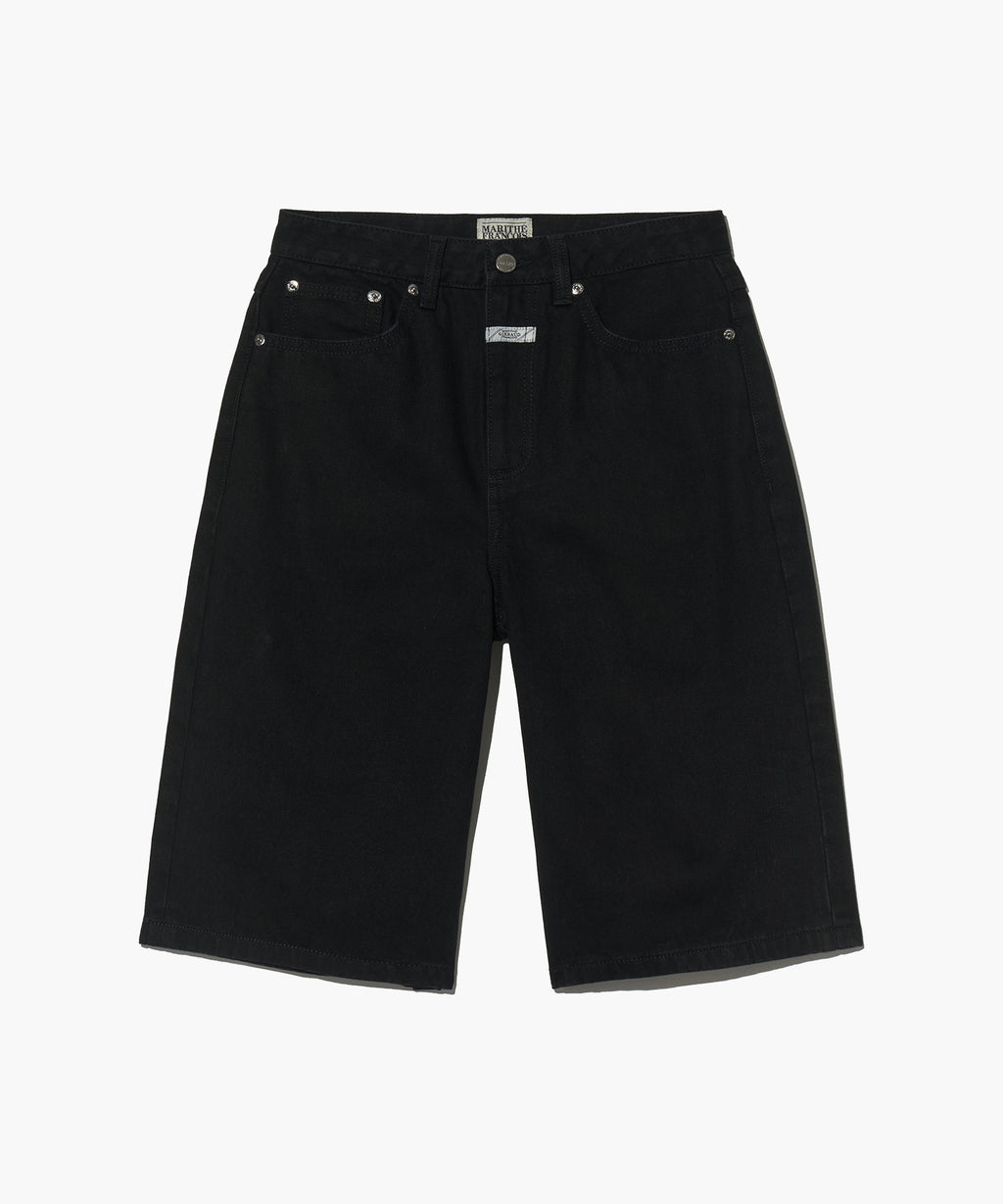 Marithe & Francois Girbaud - Long Bermuda Denim Pants (Black) product image 6 | TRAB K-Fashion Australia