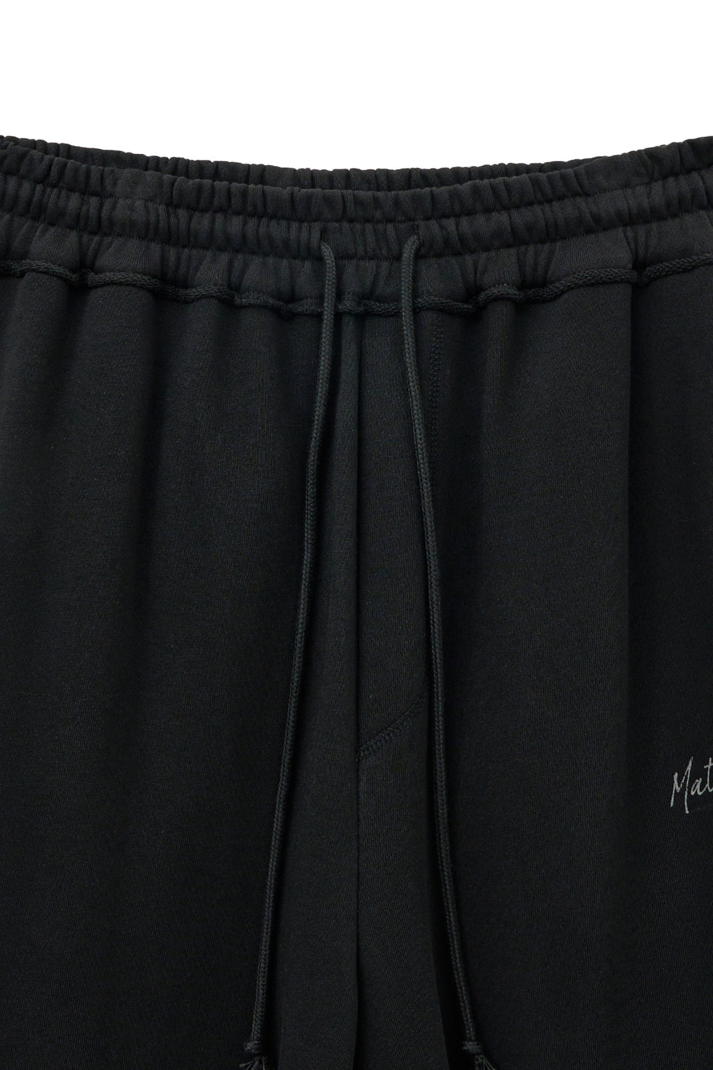 Matin Kim - Drawstring Point Sweatpants (Black) product image 4 | TRAB K-Fashion Australia