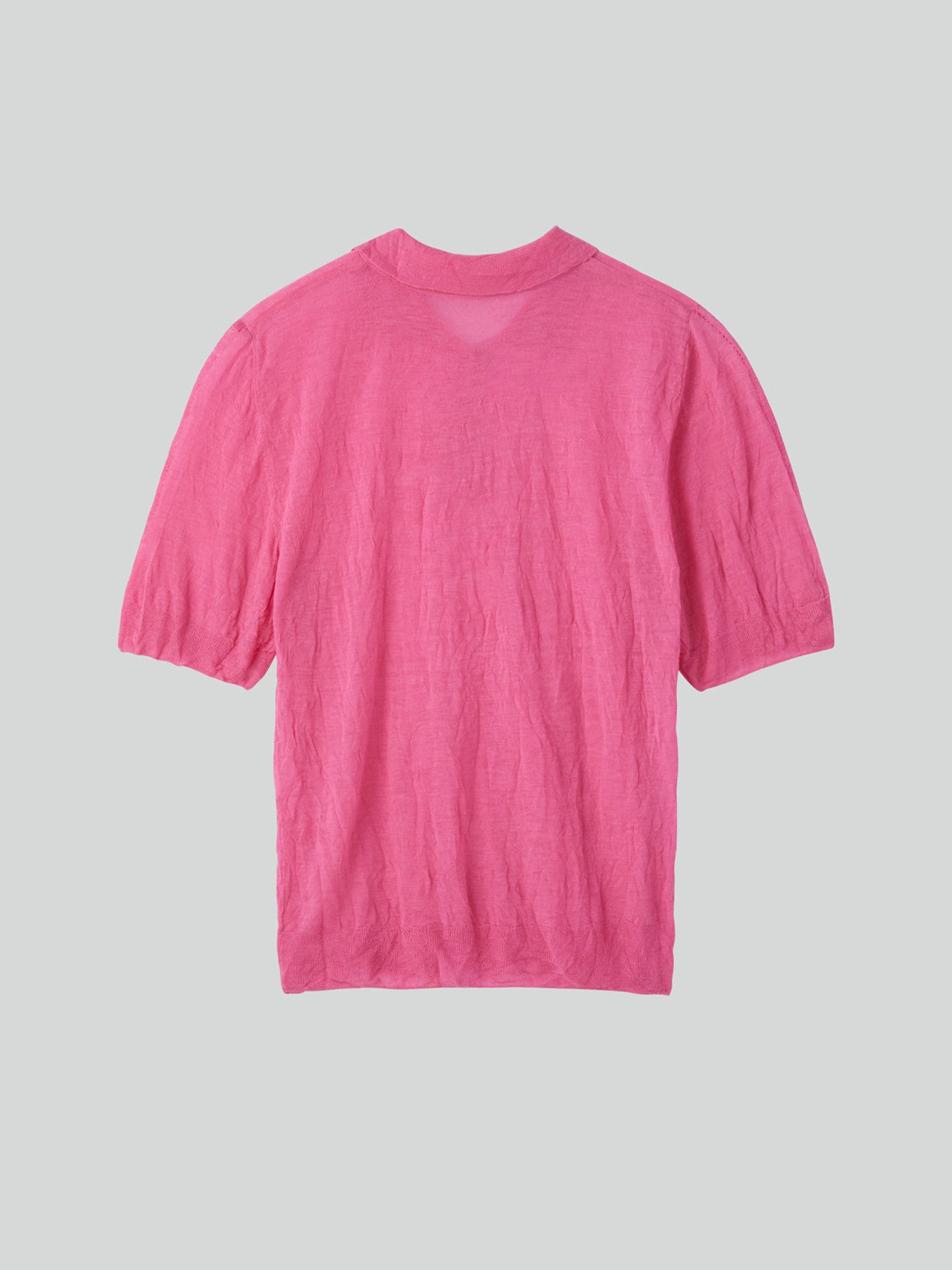 Recto - Crease Polo Knit Top (Pink) product image 5 | TRAB K-Fashion Australia