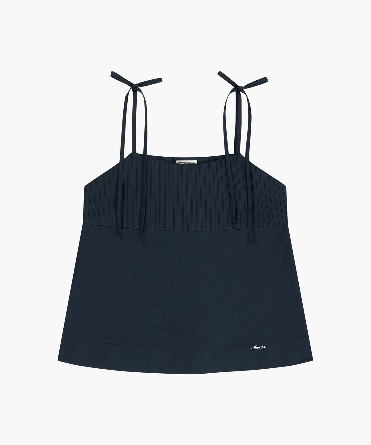 Marithe & Francois Girbaud - Pintuck Camisole Blouse (Dark Navy) product image 6 | TRAB K-Fashion Australia