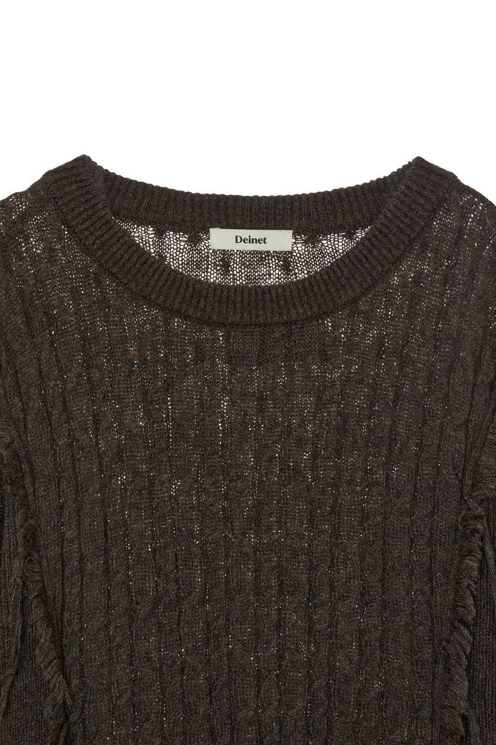 Deinet - Cabled Pullover Knit (Brown) product image 3 | TRAB K-Fashion Australia