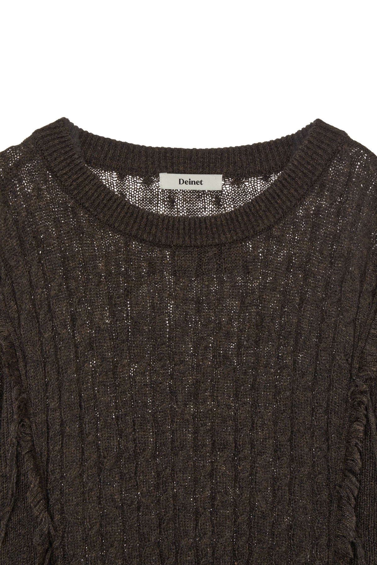 Deinet - Cabled Pullover Knit (Brown) product image 3 | TRAB K-Fashion Australia