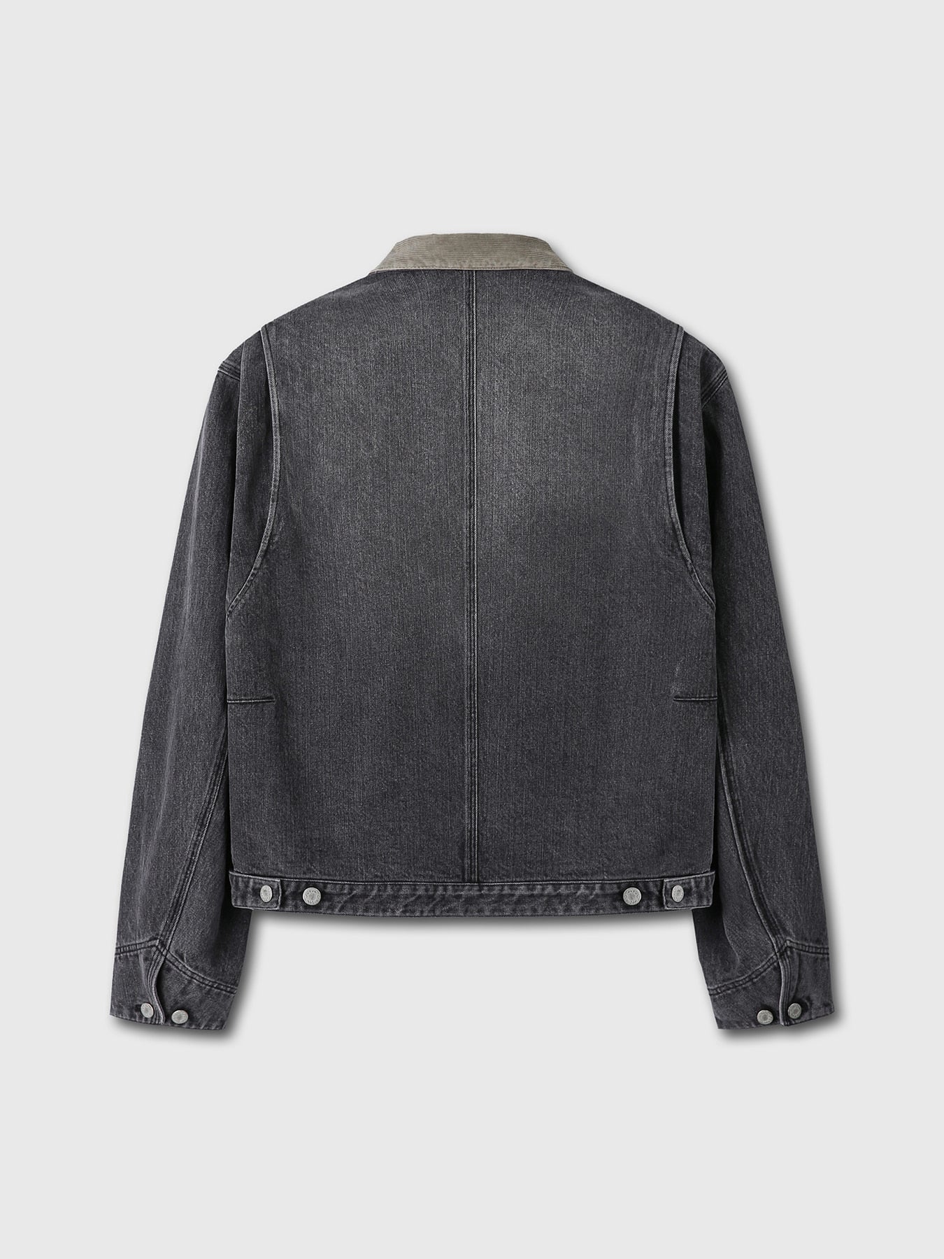 Tonywack - Corduroy Collar Denim Work Jacket (Washed Grey) product image 10 | TRAB K-Fashion Australia