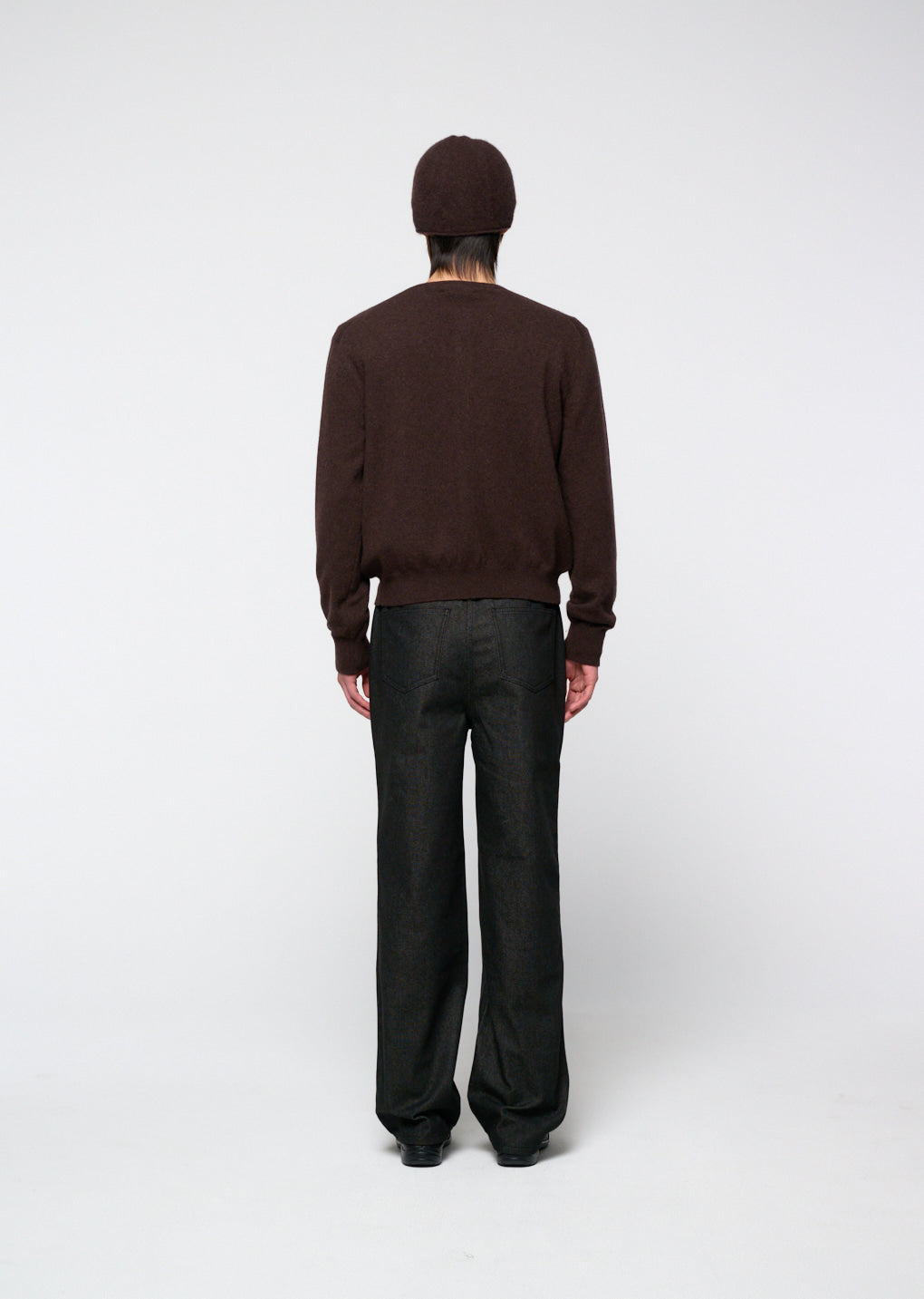 Amomento - Men's Cashmere Crewneck Cardigan (Brown) product image 4 | TRAB K-Fashion Australia