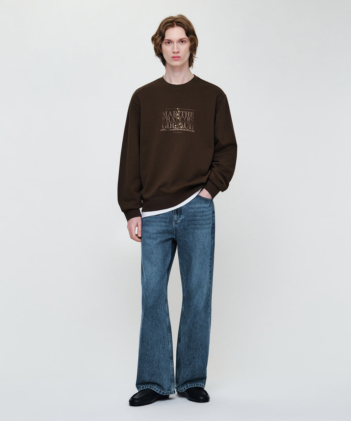 Marithe & Francois Girbaud - Eiffel Classic Logo Sweatshirt (Brown) product image 5 | TRAB K-Fashion Australia