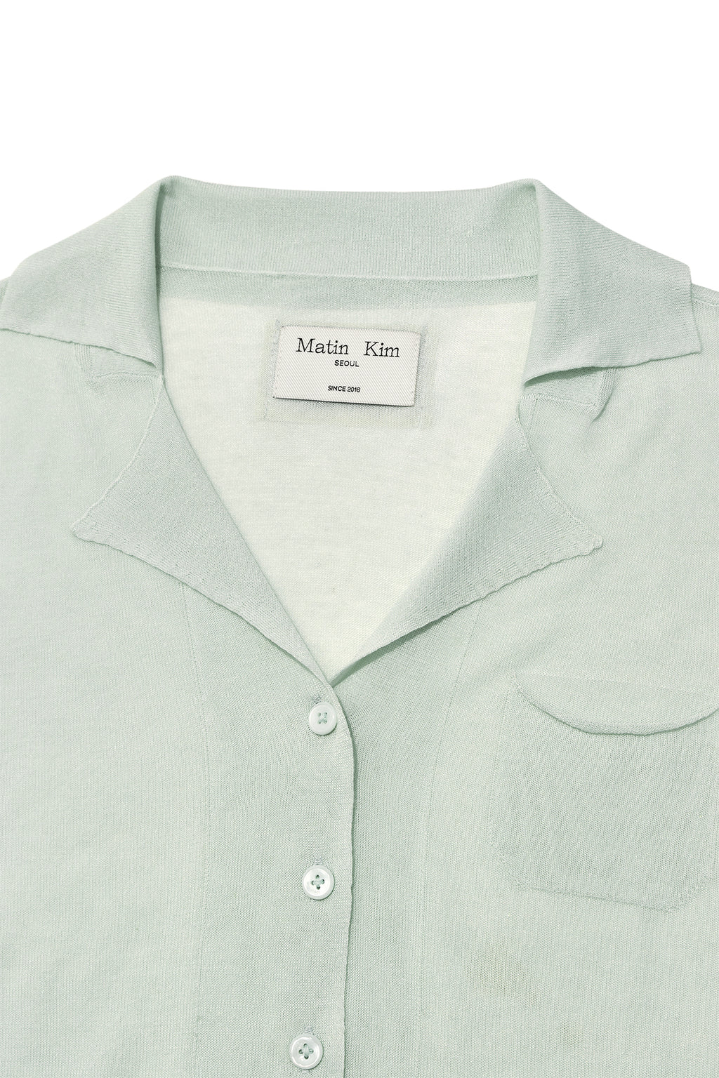 Matin Kim - String Point Plain Long Cardigan (Mint) product image 3 | TRAB K-Fashion Australia