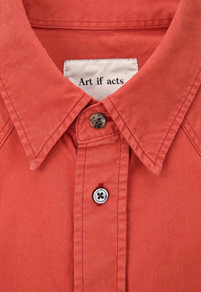 Art if acts - Garment Dyed Western Shirt (Vintage Red) product image 10 | TRAB K-Fashion Australia