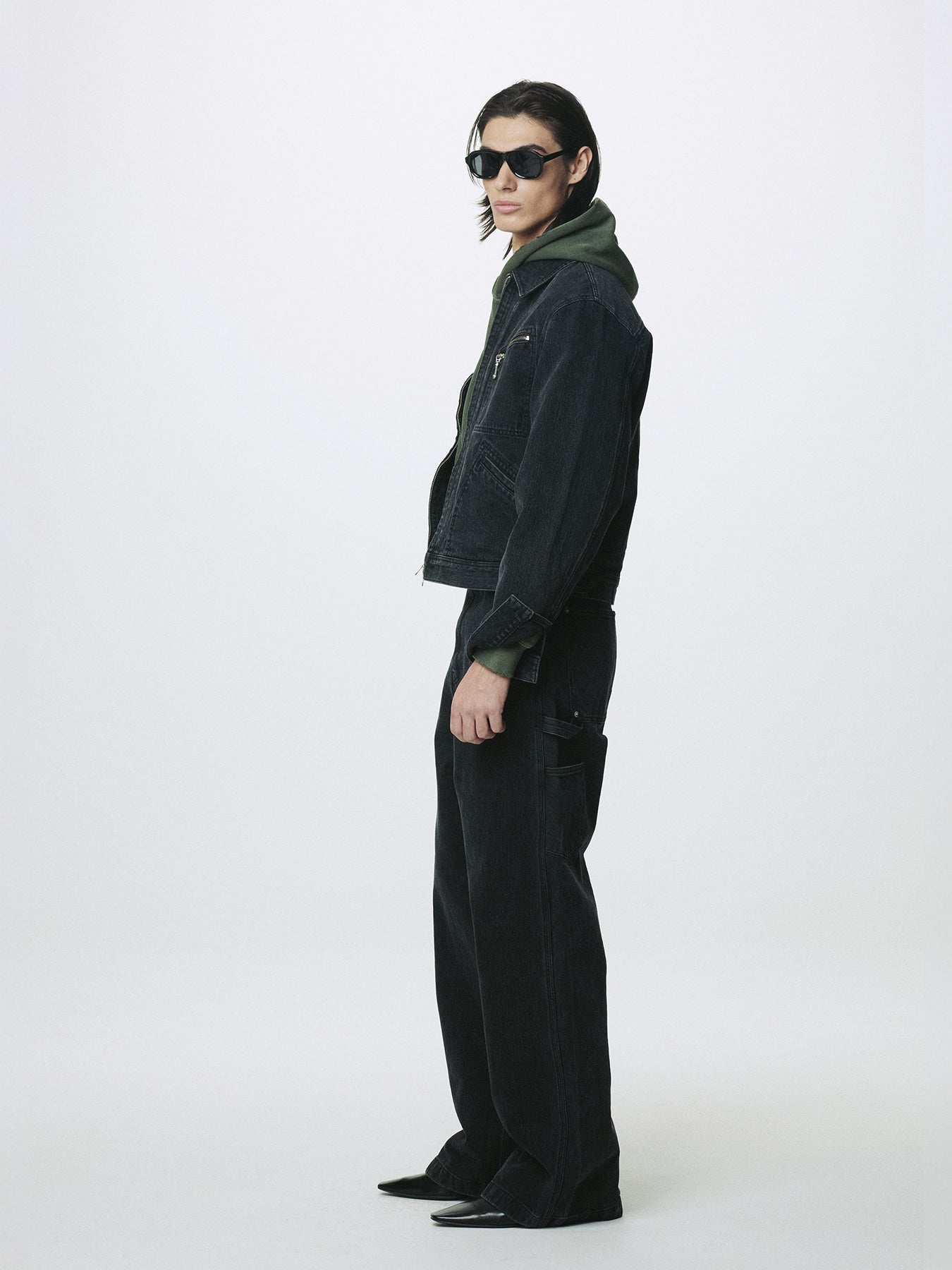 Tonywack - Cord Twill Denim Zipprerd Jacket (Faded Black) product image 2 | TRAB K-Fashion Australia