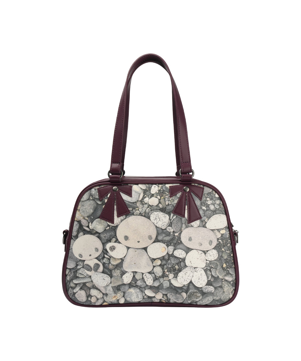 Coyseio - Pebble Friends Ribbon Bag (Plum Red) product image 8 | TRAB K-Fashion Australia