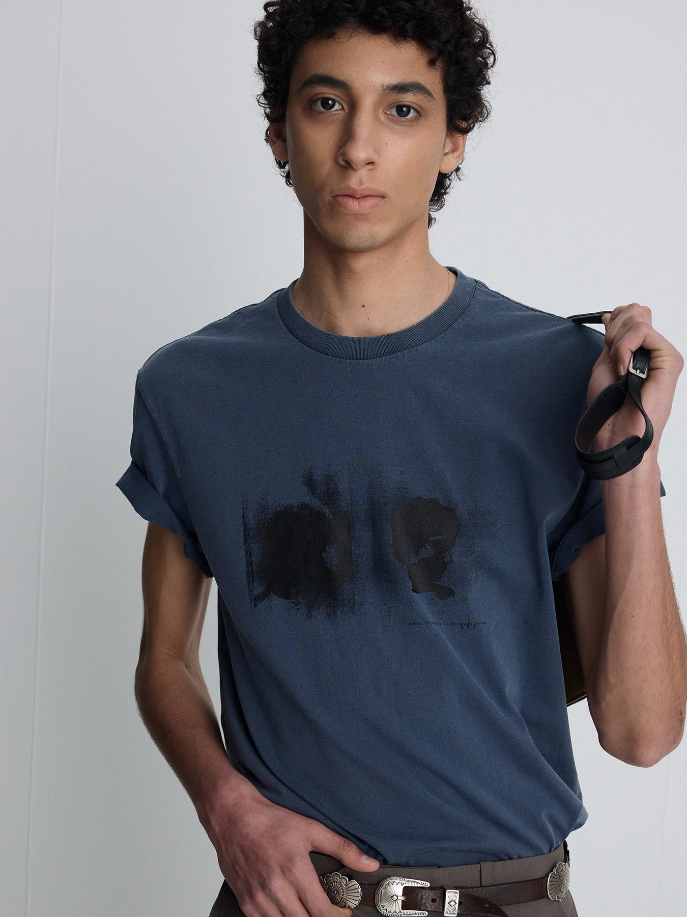 Tonywack - Garment Dyed Profiled T-Shirt (Faded Purple Blue) product image 6 | TRAB K-Fashion Australia