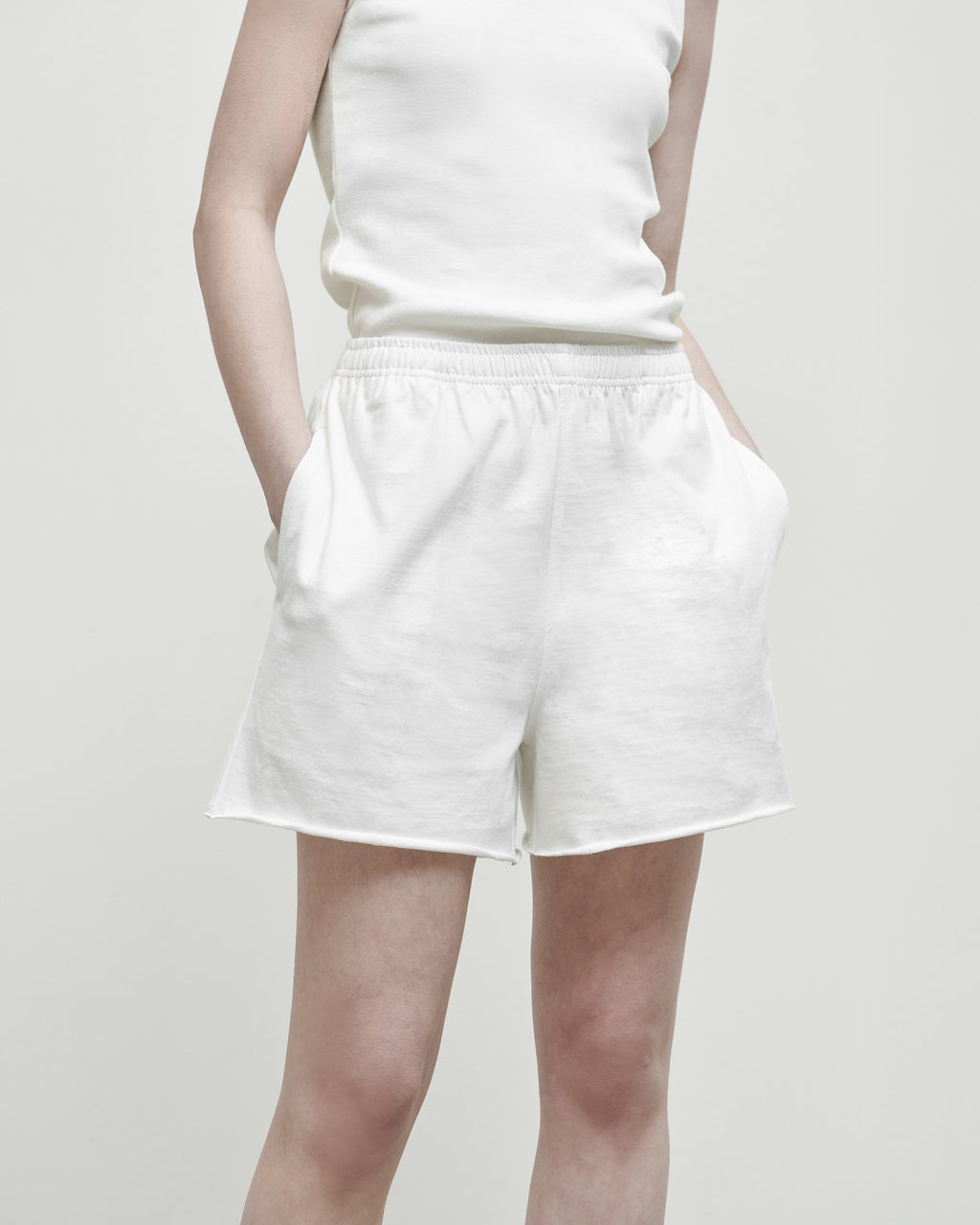 Brownyard - Cut Off Single Shorts (Ivory) product image 2 | TRAB K-Fashion Australia