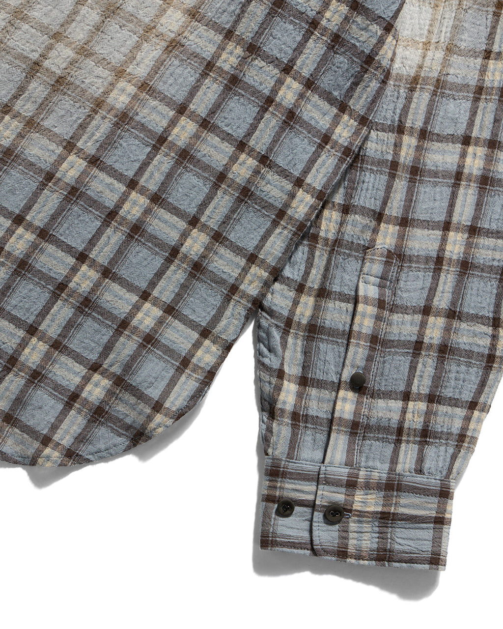 Eastlogue - Comfy Wide Shirts (L.blue & Beige Check) product image 4 | TRAB K-Fashion Australia