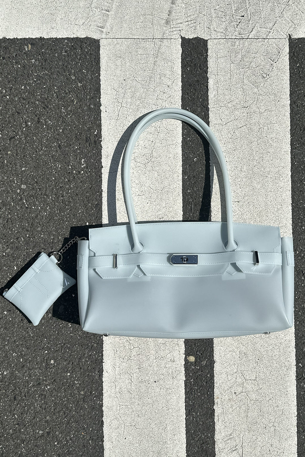 Deinet - [free Card Wallet] Jelly Two-Way Bag (Ice Blue) product image 8 | TRAB K-Fashion Australia