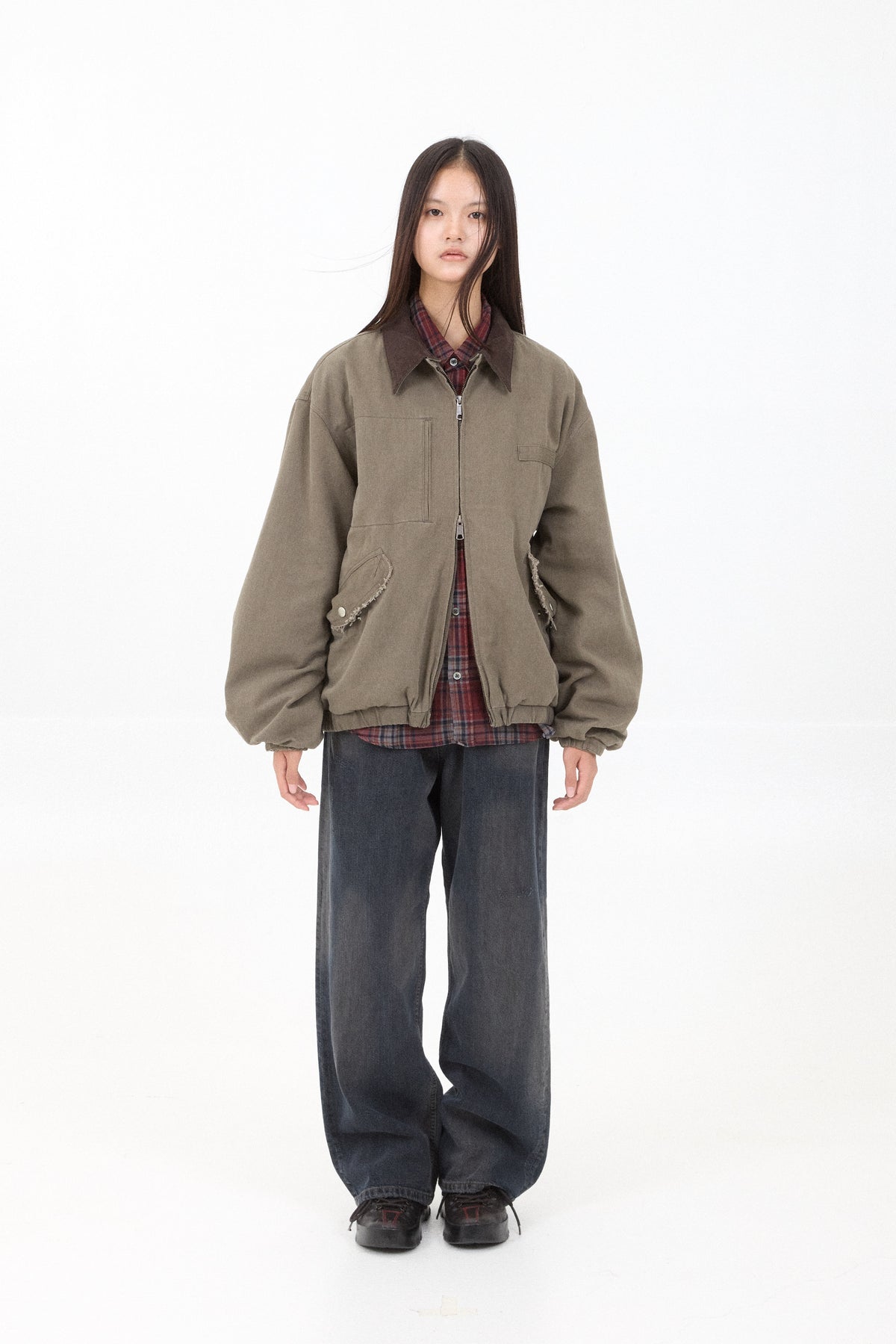 Hatchingroom - Detachable Flight Jacket (Olive) product image 11 | TRAB K-Fashion Australia