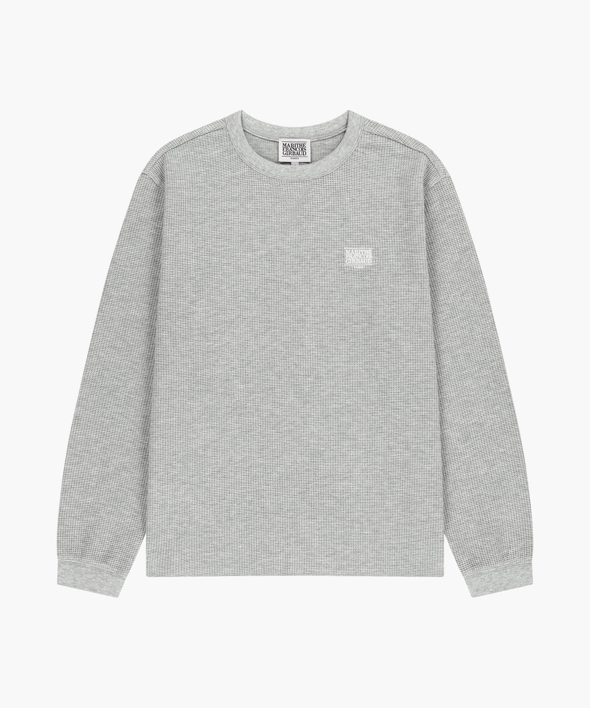 Marithe & Francois Girbaud - Waffle Long Sleeve Tee (Heather Gray) product image 6 | TRAB K-Fashion Australia