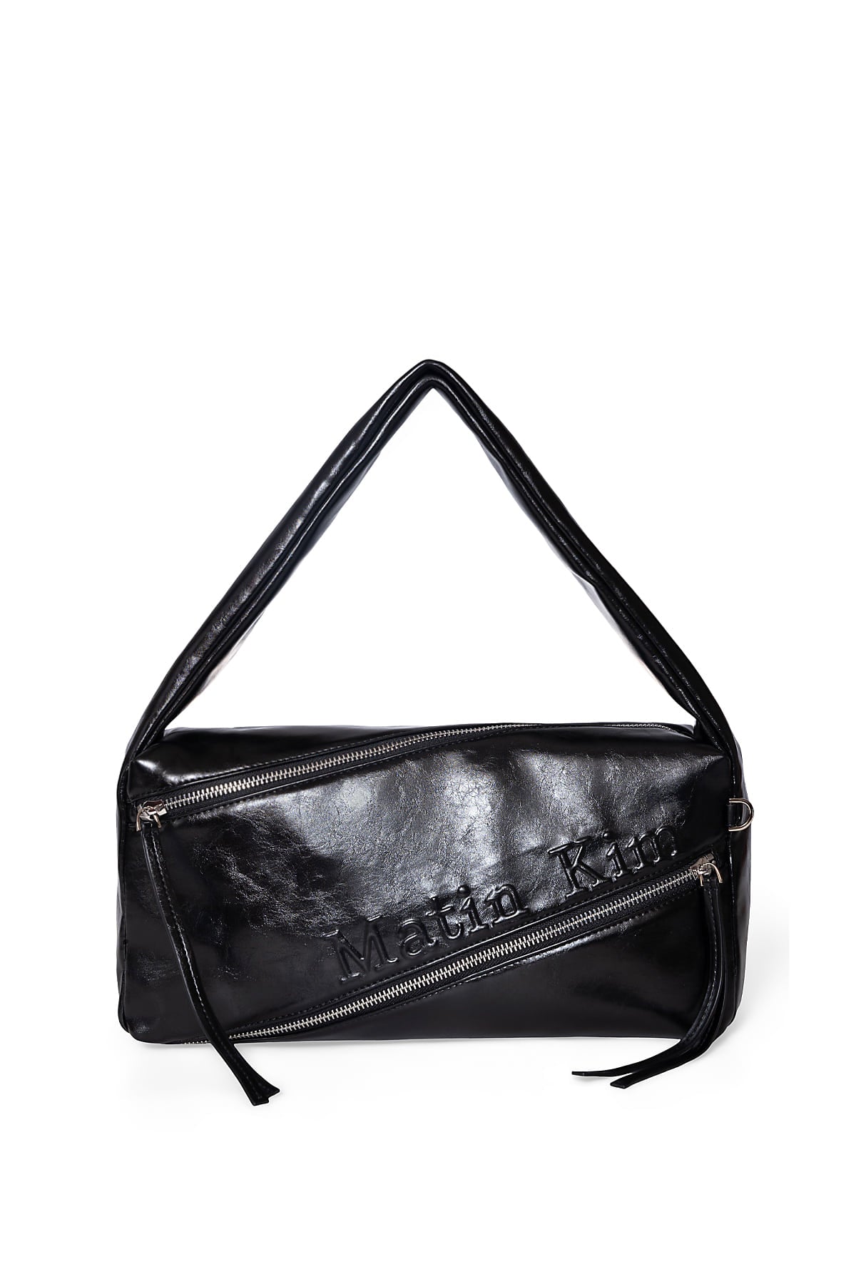 Matin Kim - Padded Diagonal Zipper Bag (Black) product image 1 | TRAB K-Fashion Australia