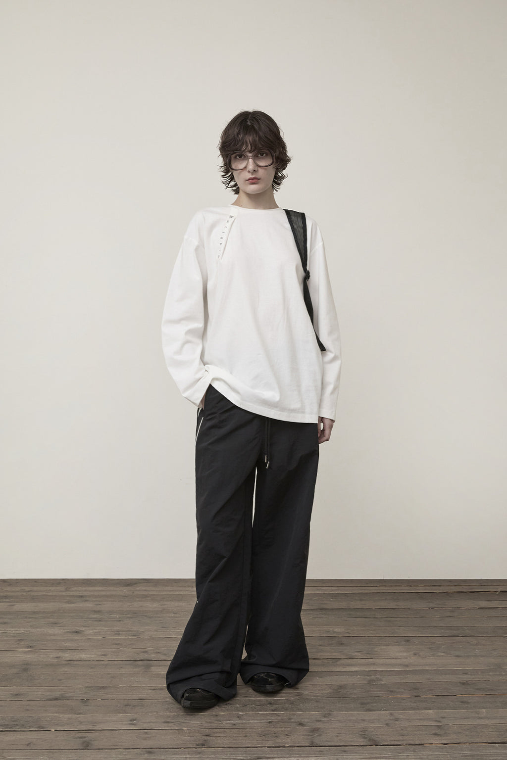 Matin Kim - Tuck Point Long Sleeve Top (White) product image 9 | TRAB K-Fashion Australia