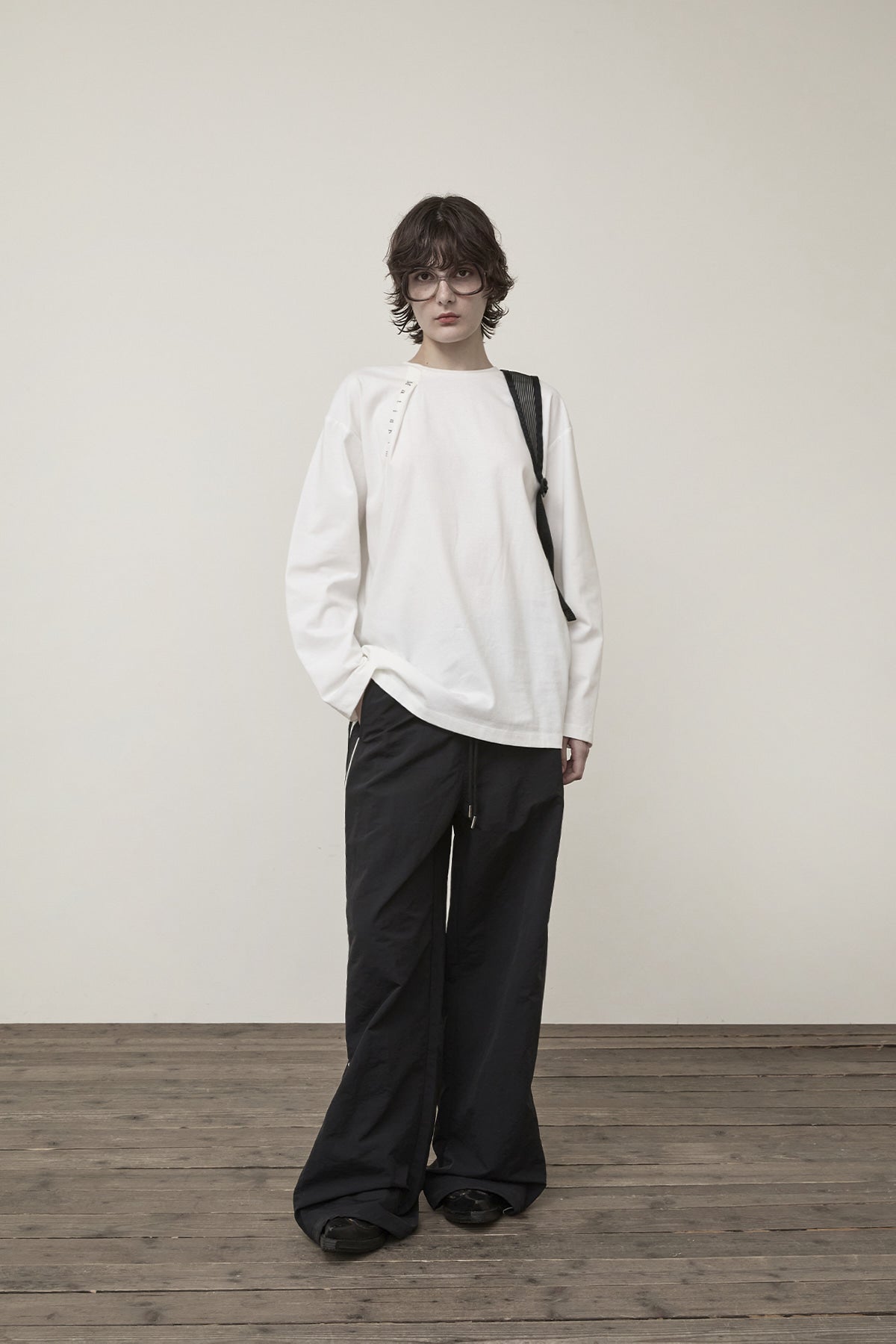 Matin Kim - Tuck Point Long Sleeve Top (White) product image 9 | TRAB K-Fashion Australia
