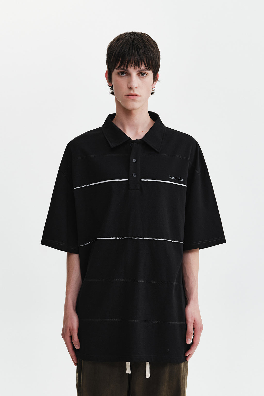 Matin Kim - Cut Out Block Collar Top (Black) product image 6 | TRAB K-Fashion Australia